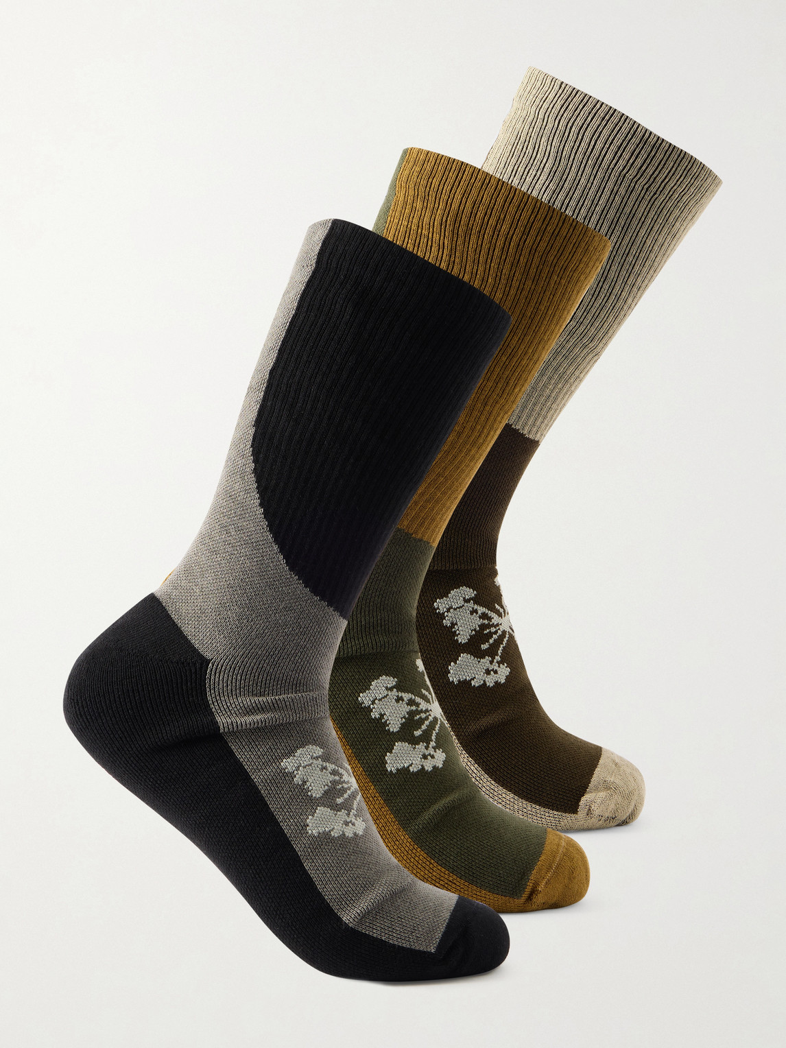 Portal Ritual Three-Pack Stretch Merino Wool-Blend Socks - Men