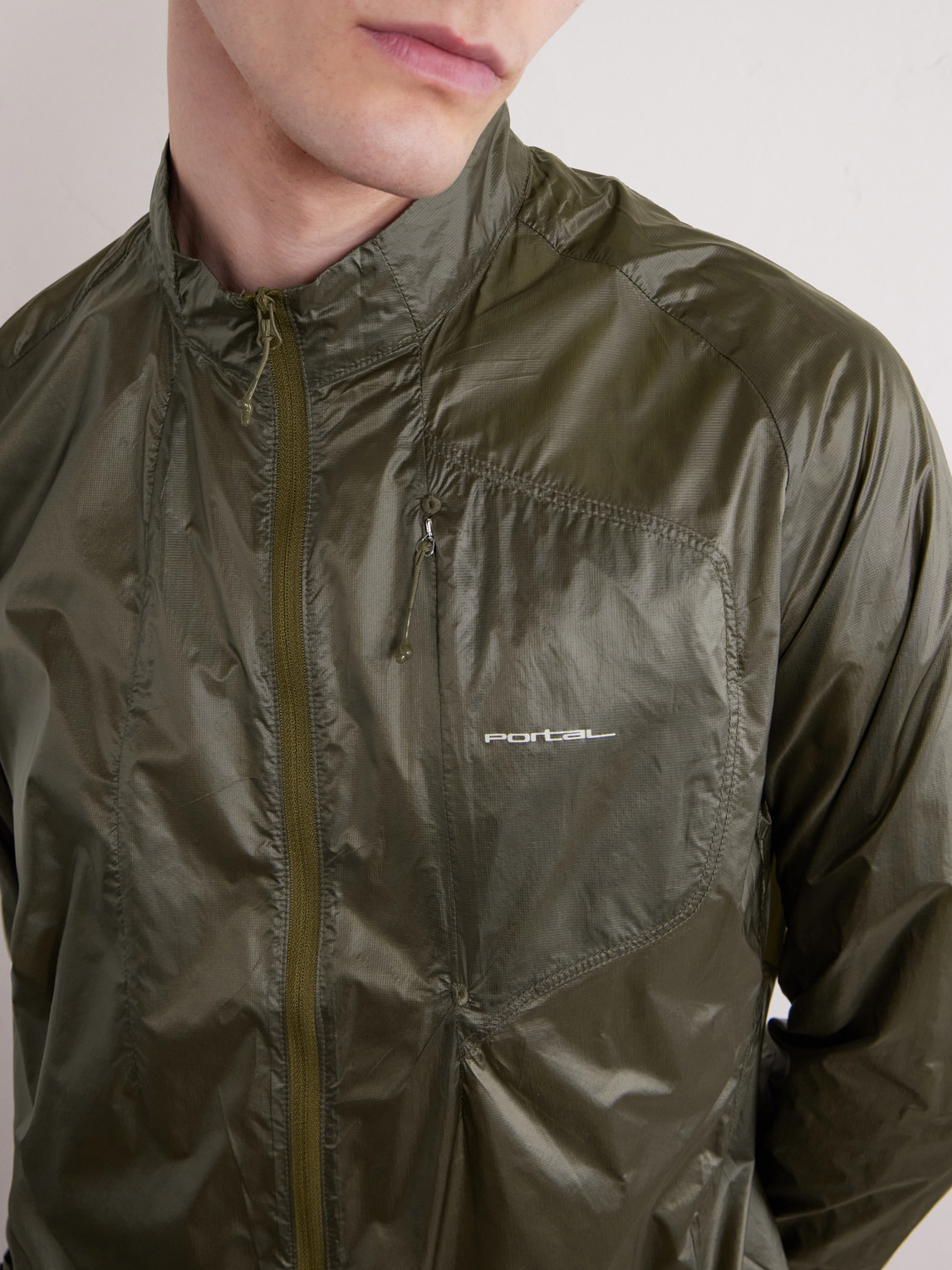 Portal Code Recycled-ripstop Jacket In Green