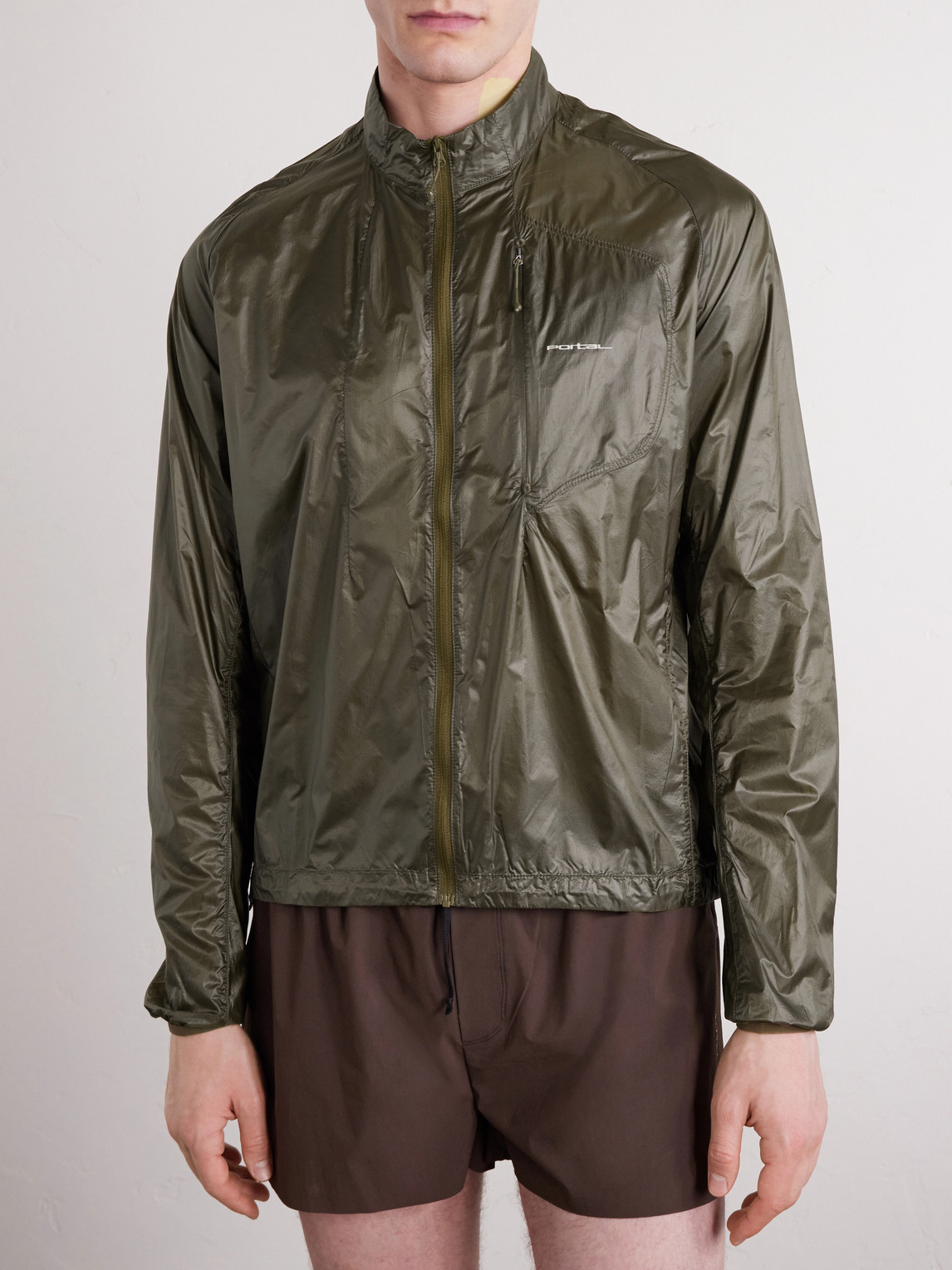 Portal Code Recycled-ripstop Jacket In Green