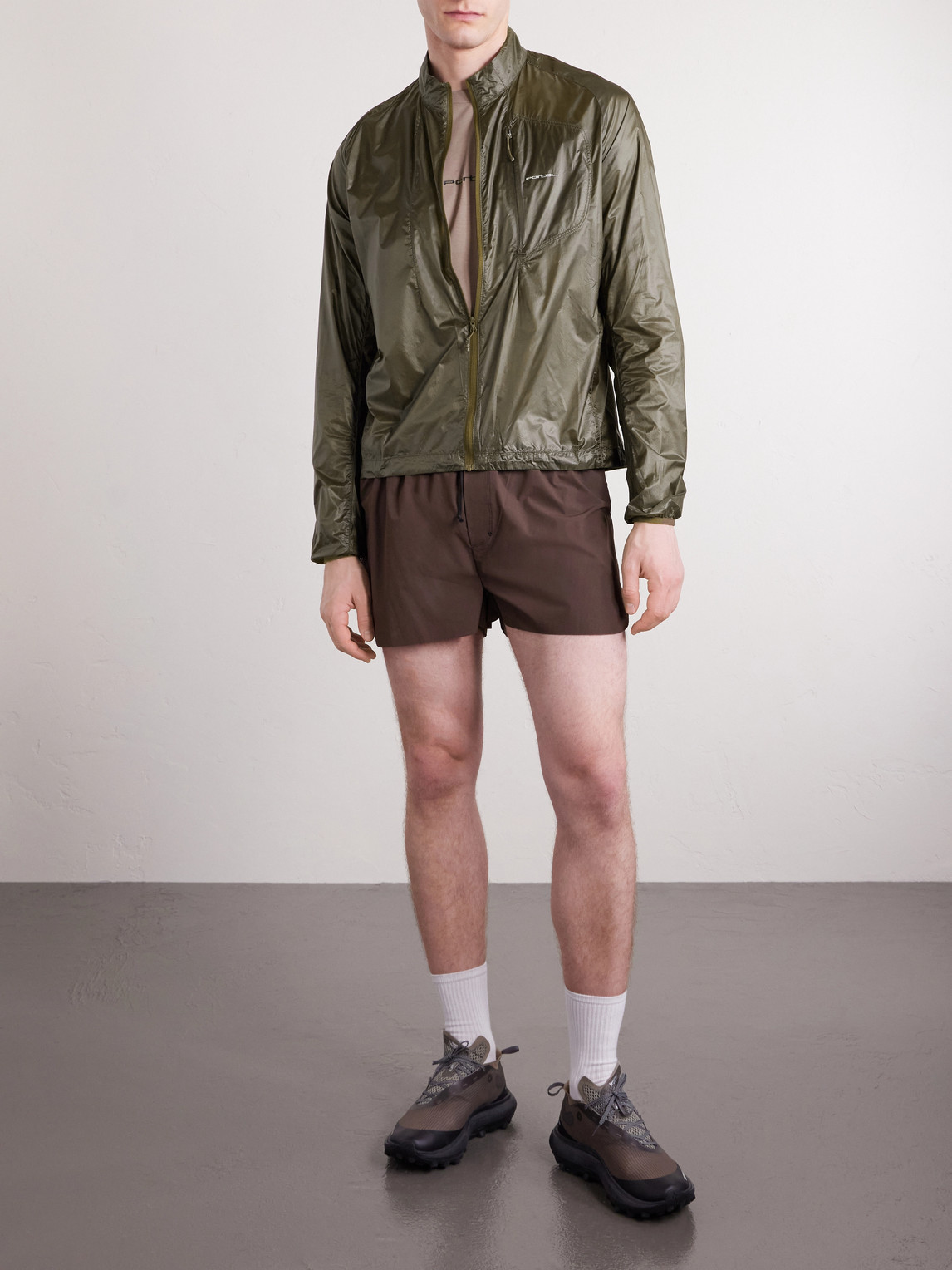 Portal Code Recycled-ripstop Jacket In Green