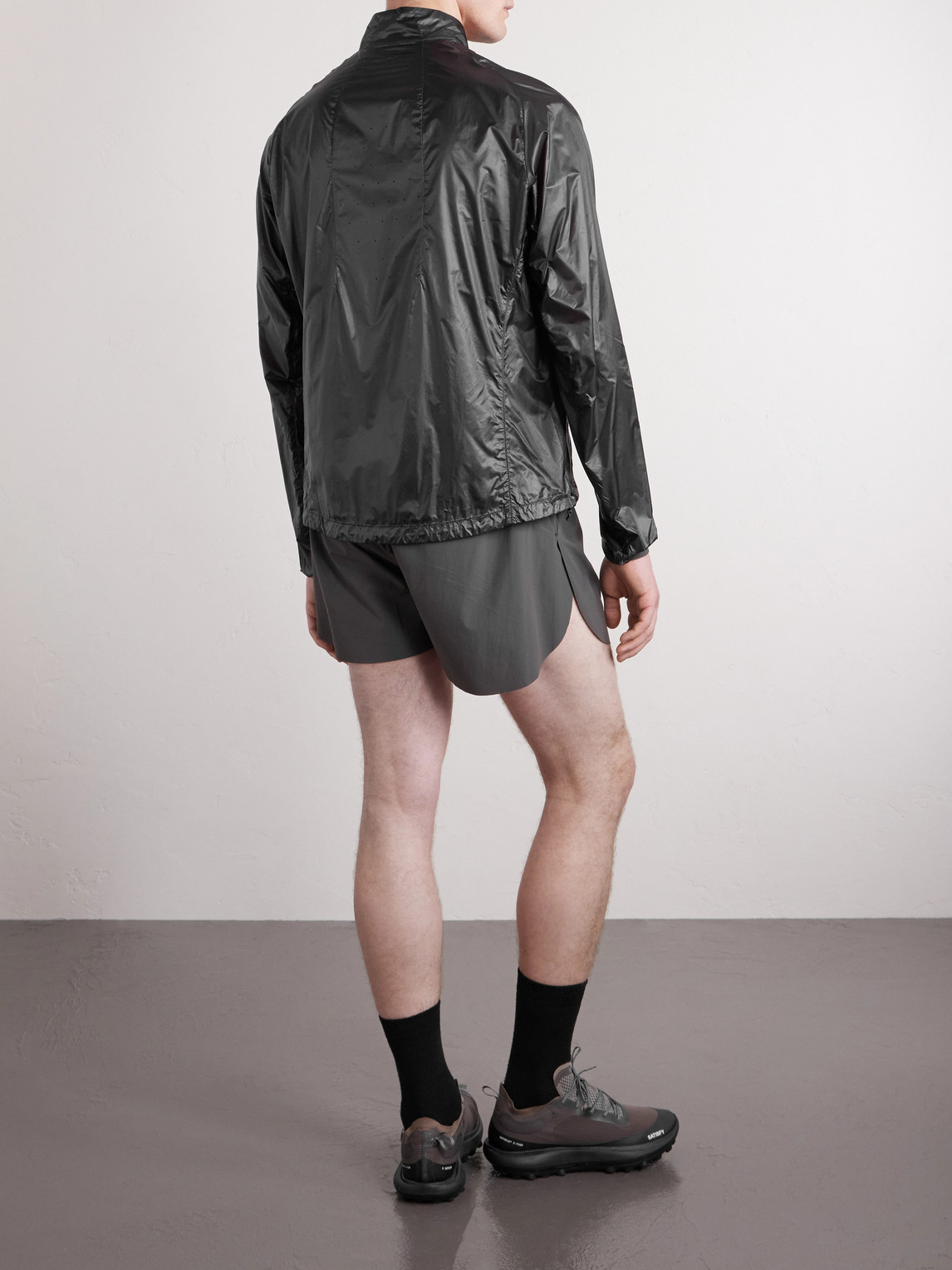 Portal Code Recycled-ripstop Jacket In Black