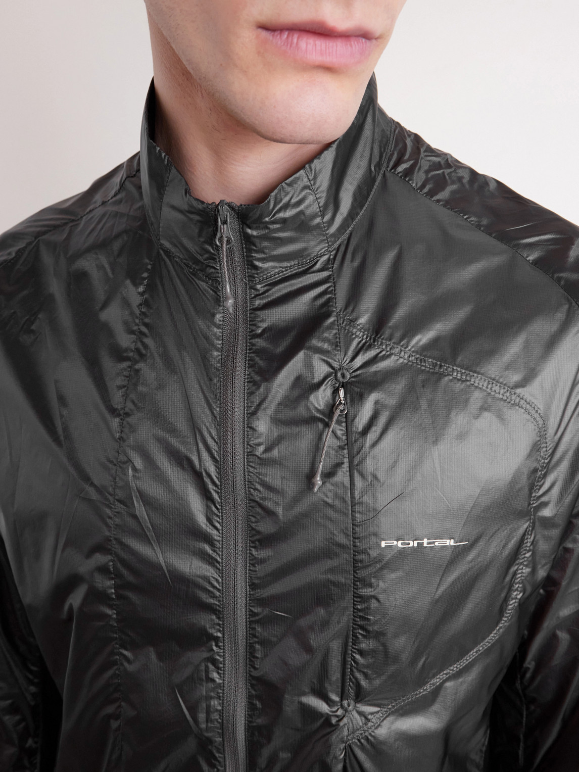 Portal Code Recycled-ripstop Jacket In Black