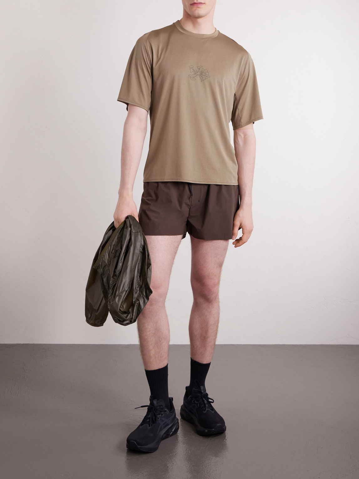 Lateral Peak Logo-Print Recycled-Jersey T-Shirt — 2