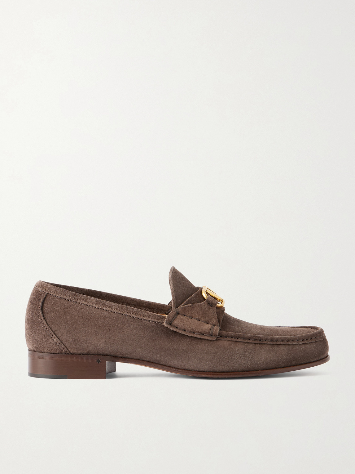 Valentino Garavani Logo-Embellished Suede Loafers EU 42