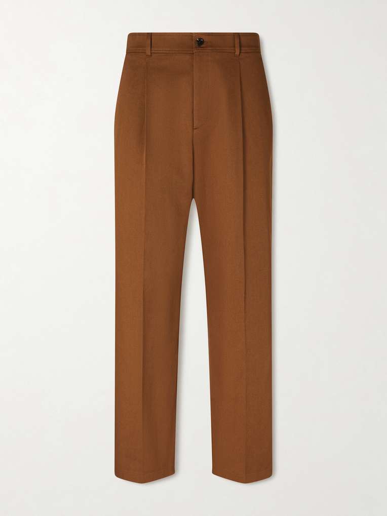 Valentino Garavani — Straight-Leg Cotton-Gabardine Trousers
