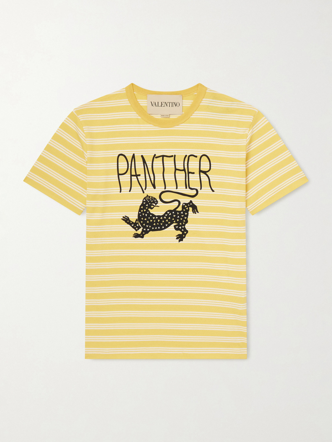 Valentino Garavani triped Printed Cotton-Jersey T-hirt - Men