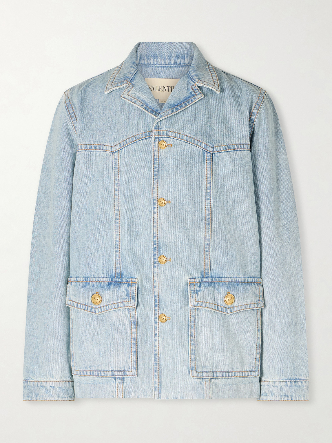 Valentino Garavani – Camp-Collar Denim Jacket