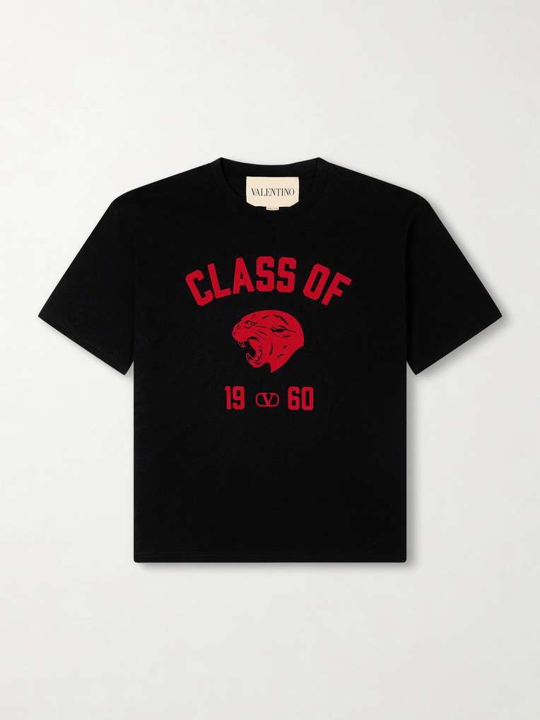 Valentino Garavani — Logo-Print Cotton-Jersey T-Shirt