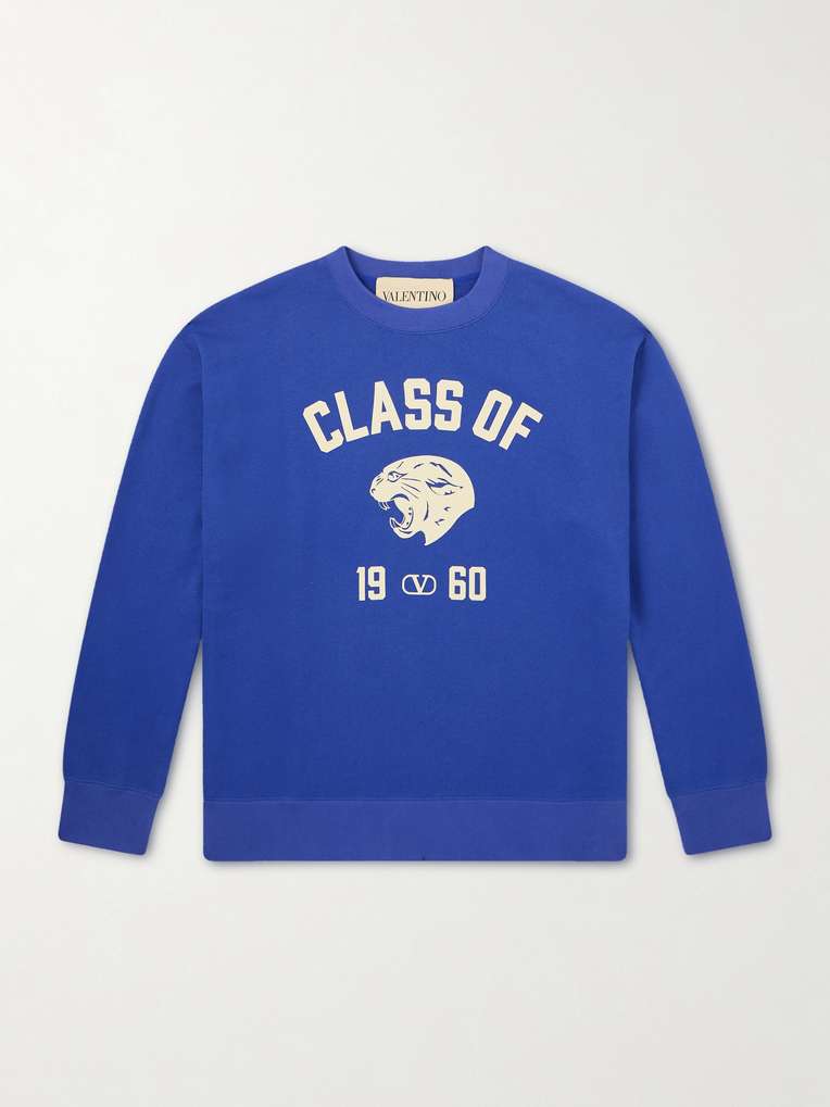 Valentino Garavani — Logo-Print Cotton-Jersey Sweatshirt