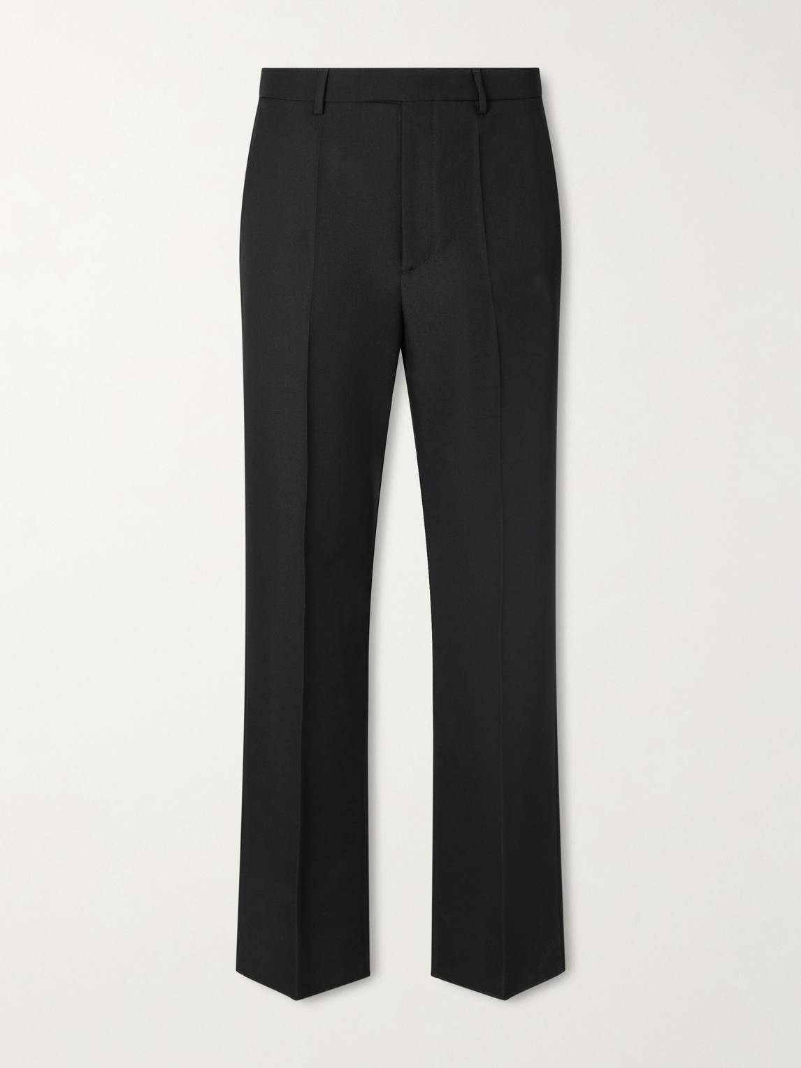 Valentino Garavani Straight-Leg Pleated Grain de Poudre Wool Trousers - Men
