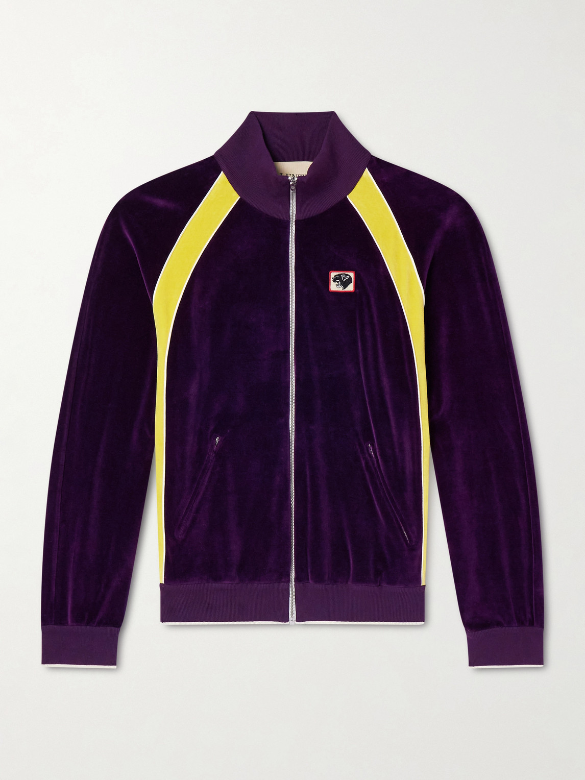 Valentino Garavani Appliquéd Cotton-Blend Velvet Track Jacket - Men