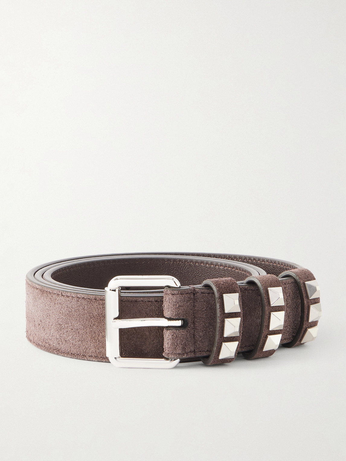 Valentino Garavani 3cm Rockstud Suede Belt - Men