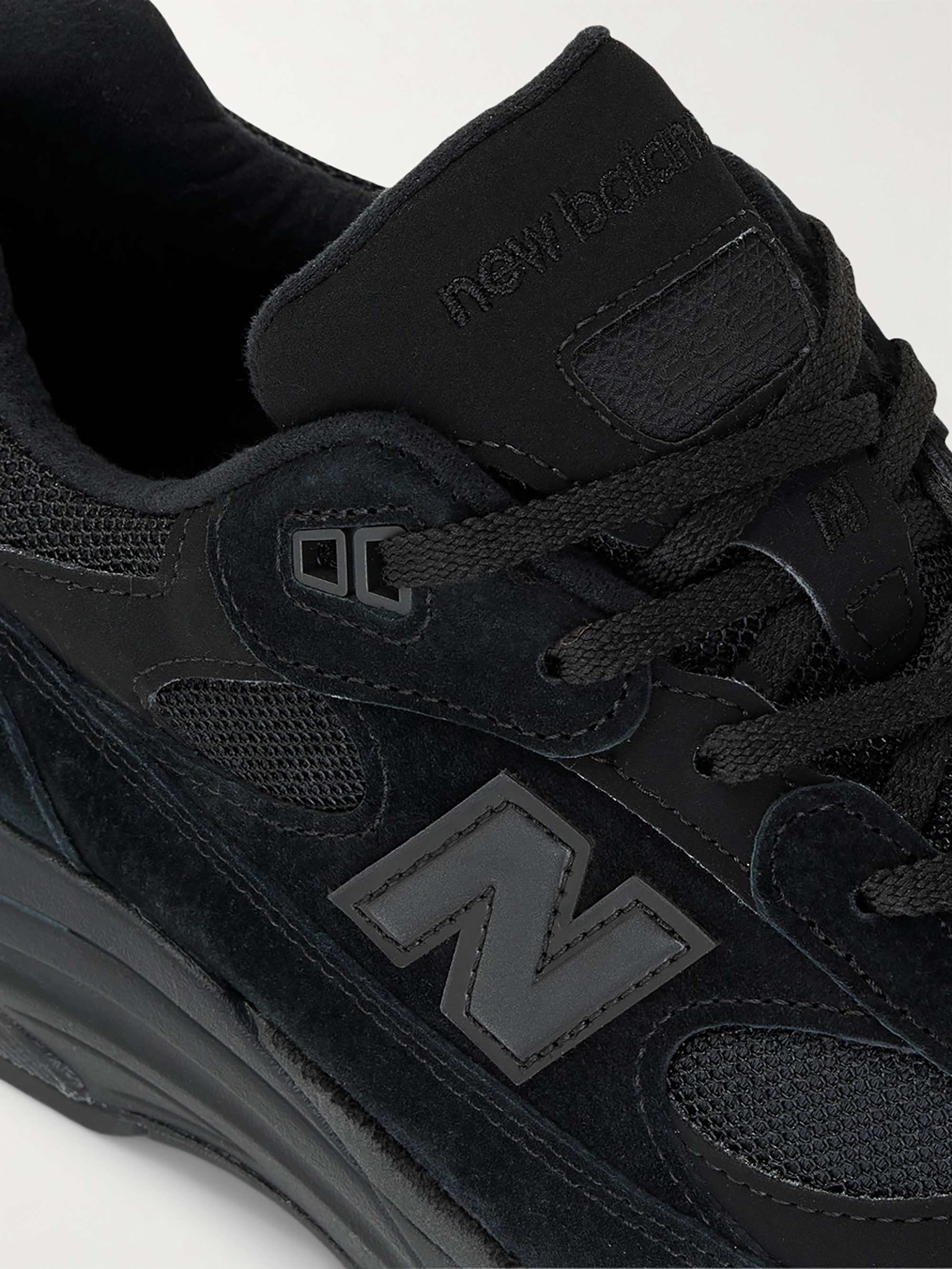 NEW BALANCE 992 Core Suede, Mesh and Leather Sneakers for Men | MR