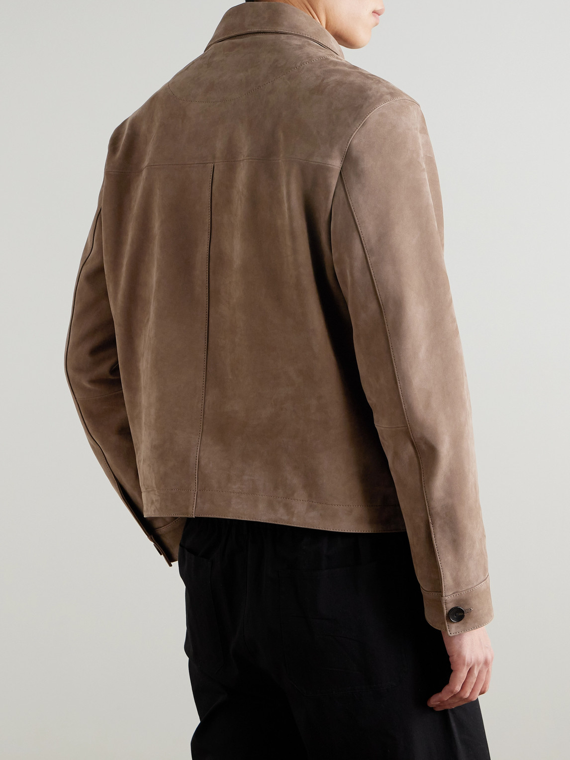  Mr P. - Suede Overshirt - Men - Brown - Xs 