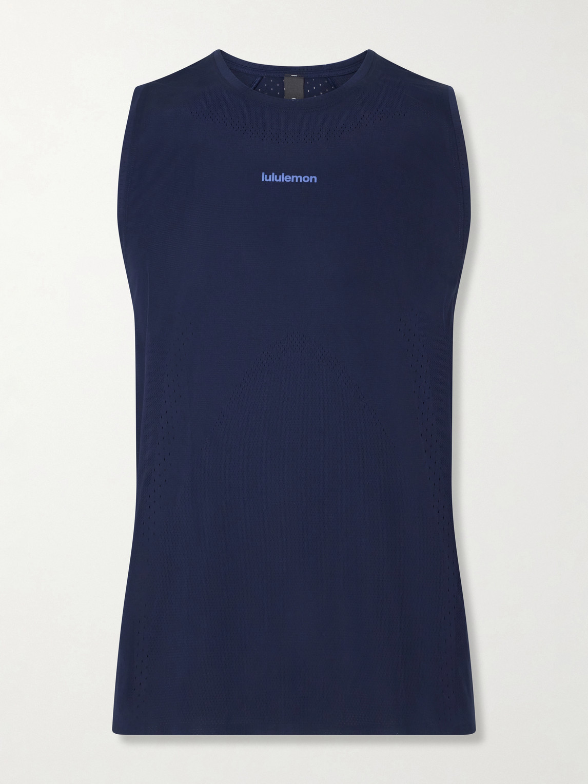 Logo-Print Mesh Running Top