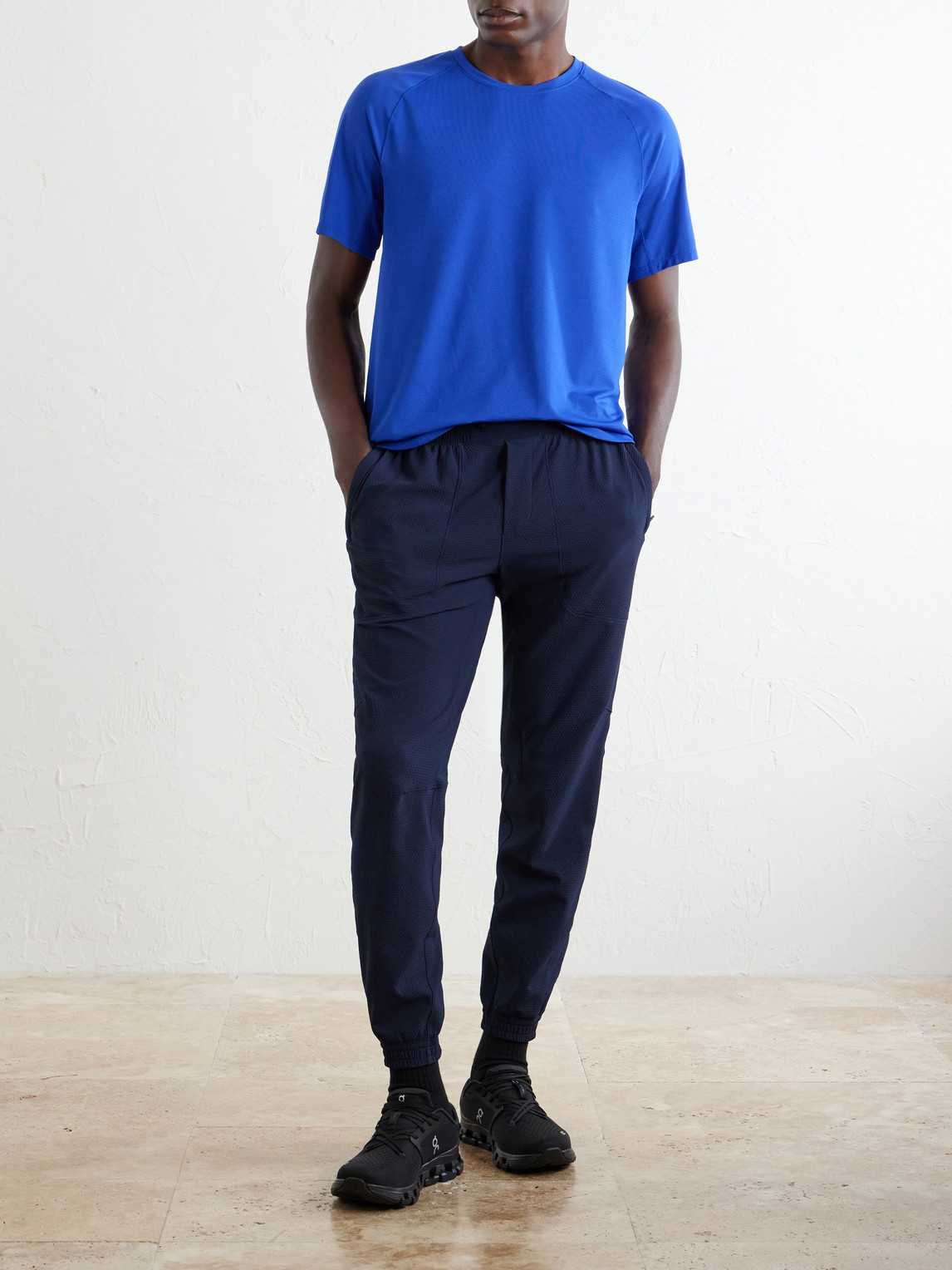 License to Train Striped Stretch Recycled-Jersey T-Shirt — 2