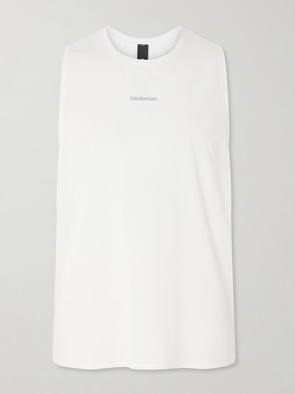 Logo-Print Mesh Running Top