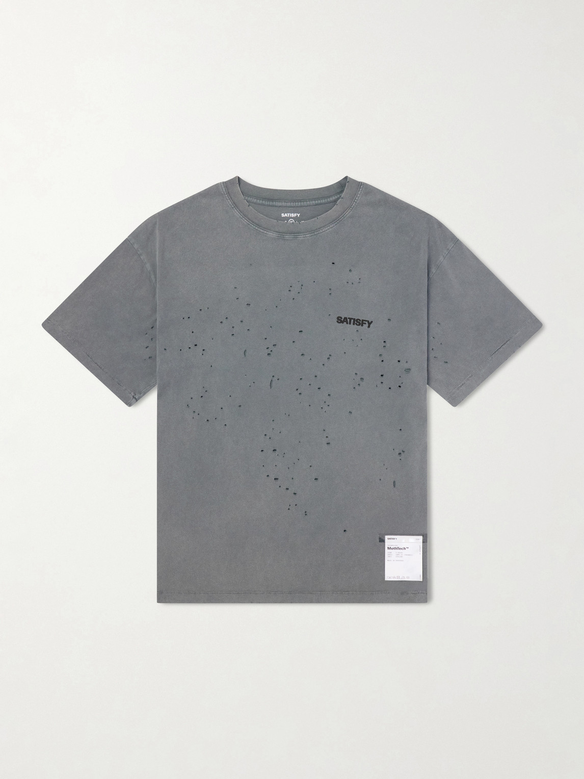 Satisfy – Logo-Print Distressed MothTech™ Cotton-Jersey T-Shirt