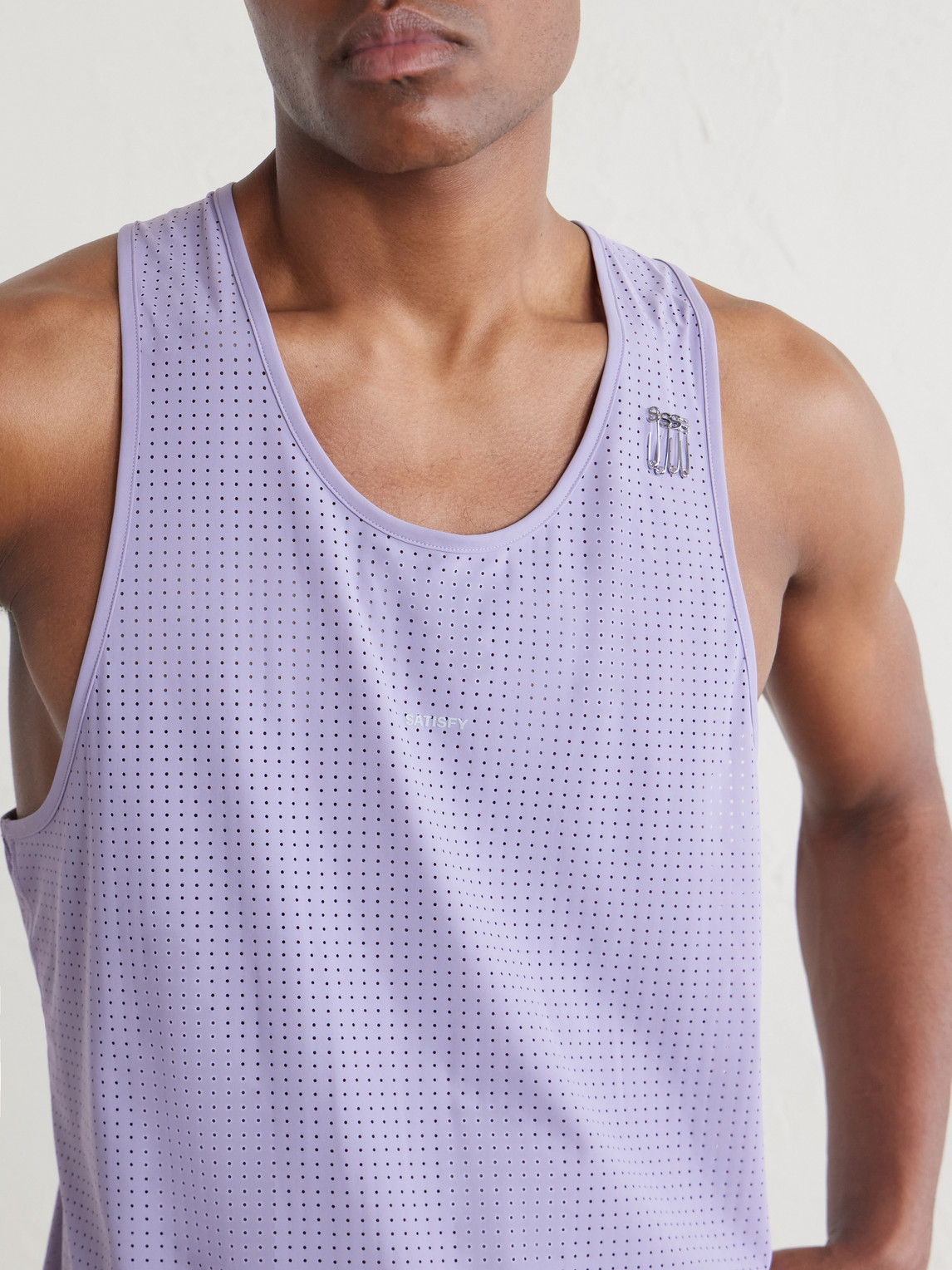Logo-Appliquéd Space-O™ Mesh Tank Top