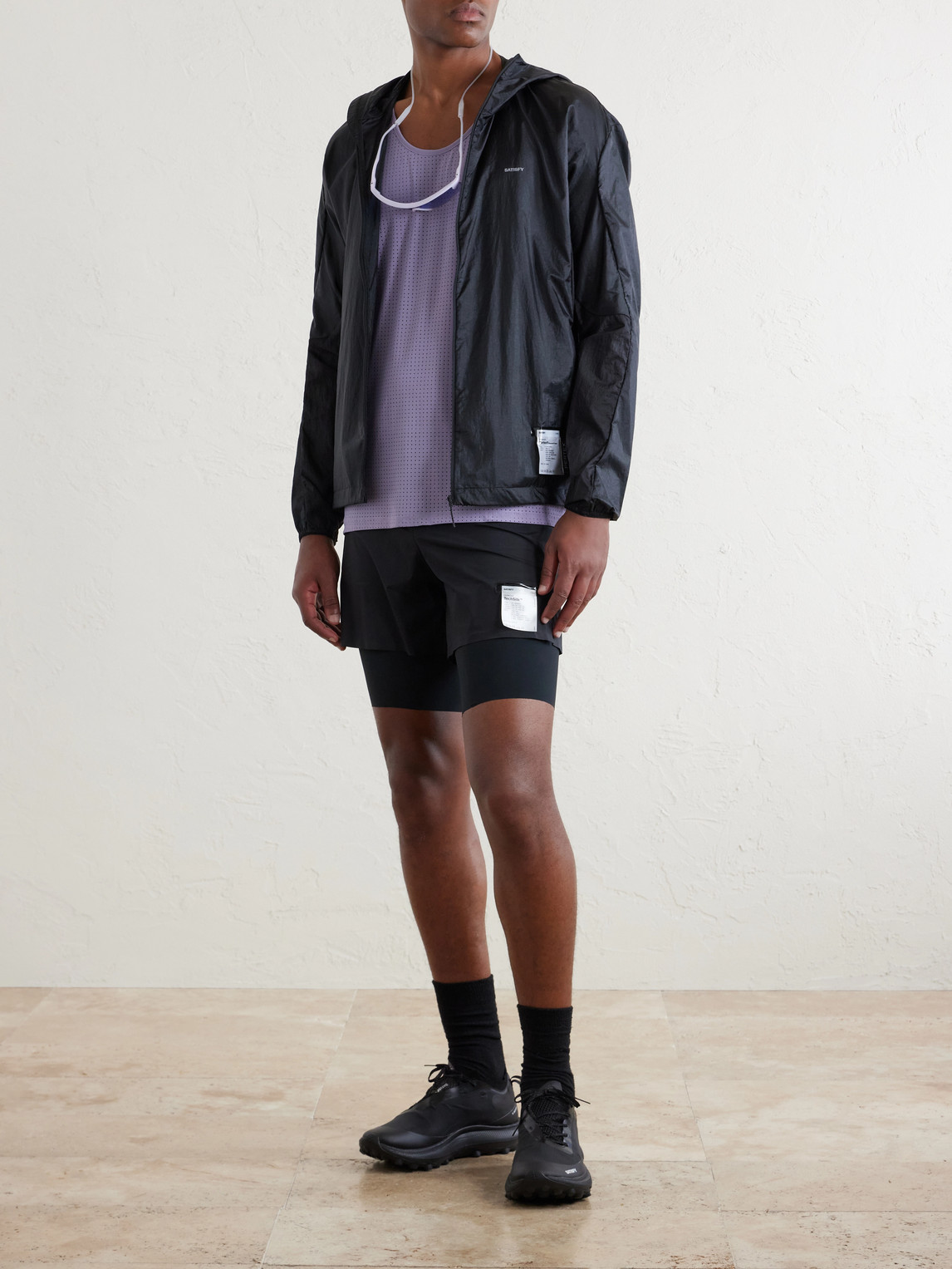Logo-Appliquéd Space-O™ Mesh Tank Top
