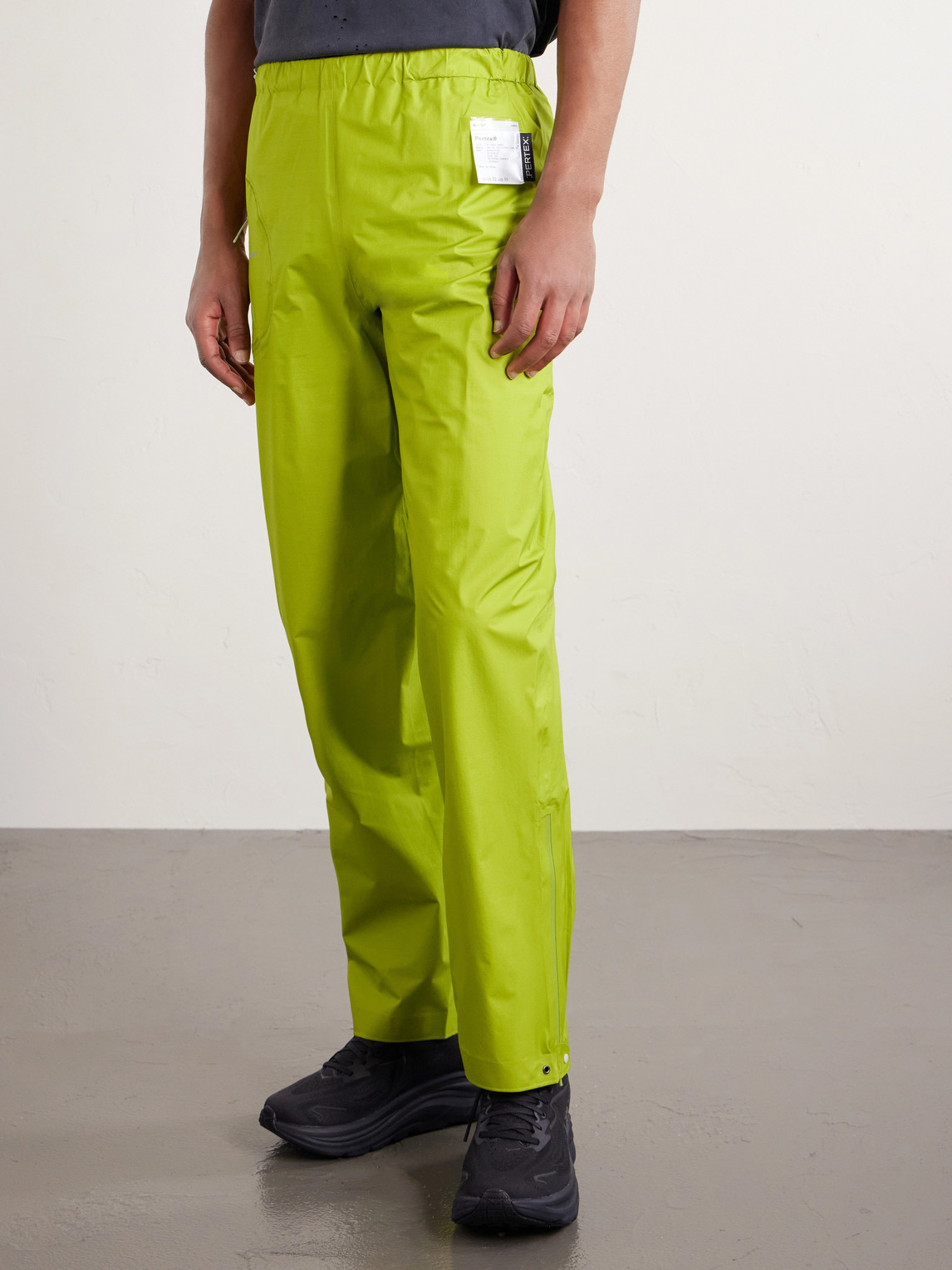 Straight-Leg Pertex® 3L Rain Logo-Appliquéd Recycled-Ripstop Trousers