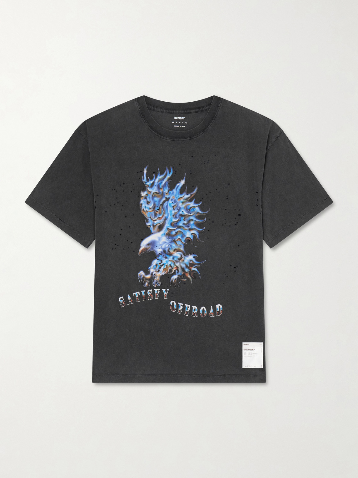 Satisfy – Logo-Print Distressed MothTech™ Cotton-Jersey T-Shirt