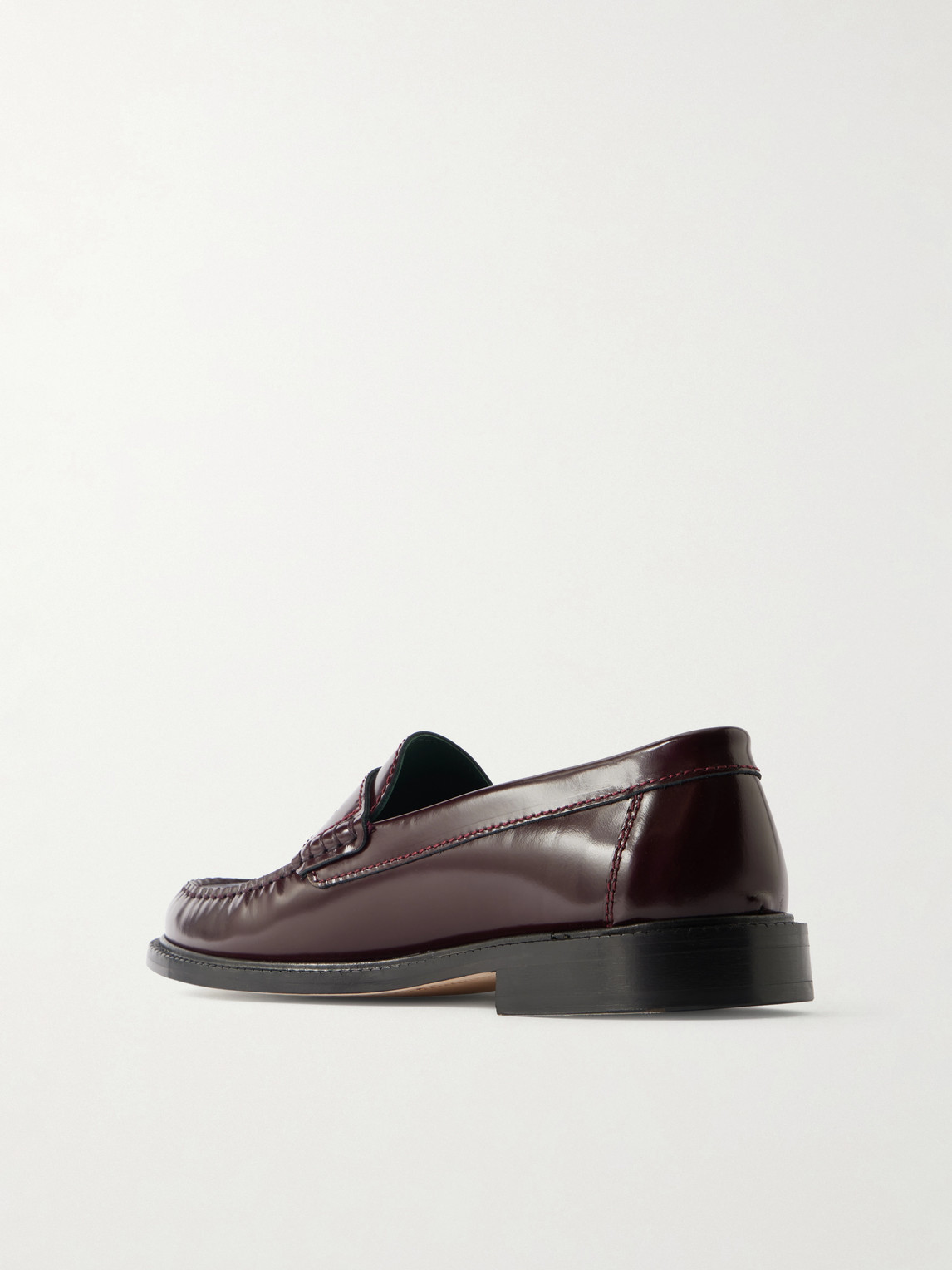 Yardee Polished-Leather Penny Loafers