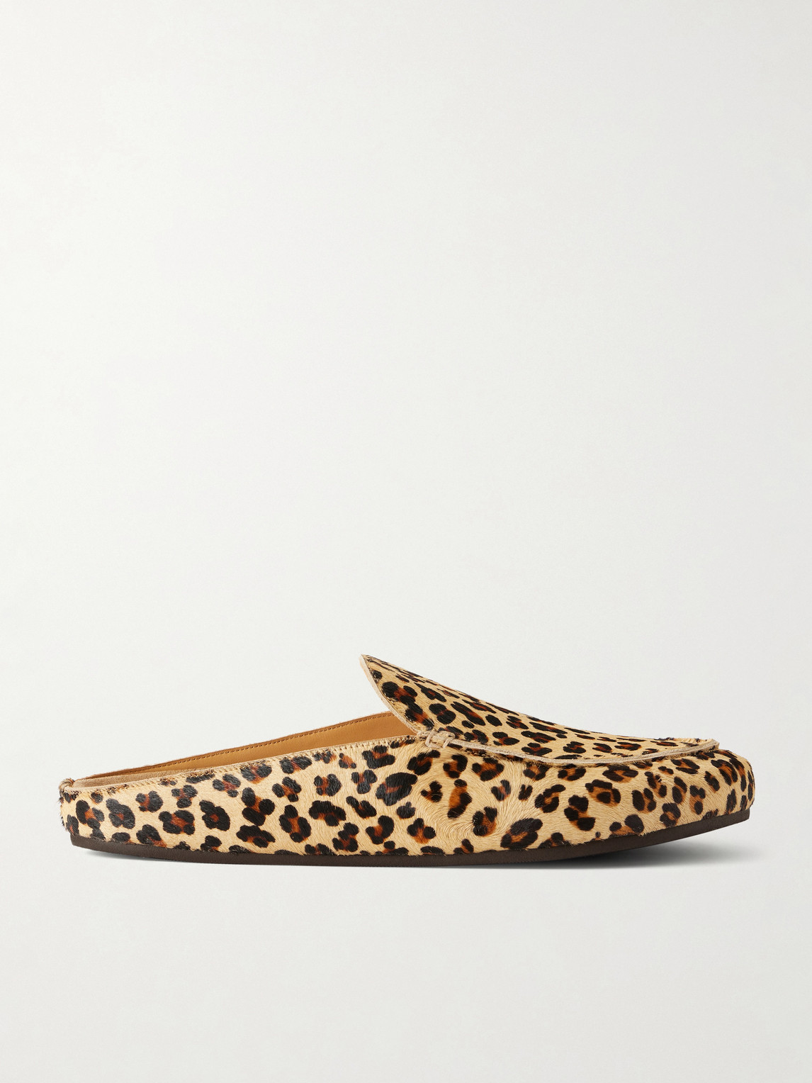 Vinny's Donnie Leopard-print Pony Hair Loafers In Brown