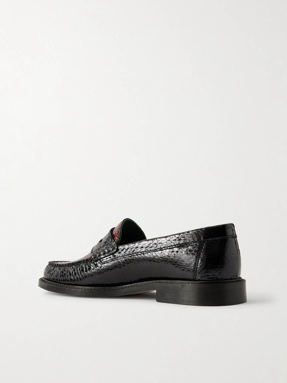 Yardee Snake-Effect Loafers