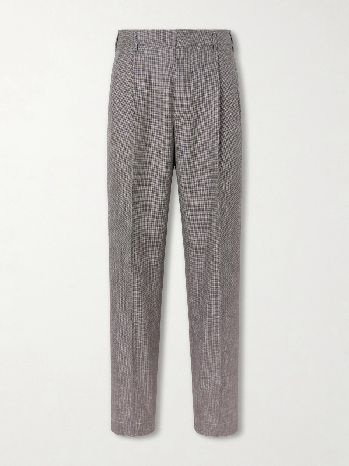 Brunello Cucinelli Straight-Leg Pleated Wool Suit Trousers IT 50