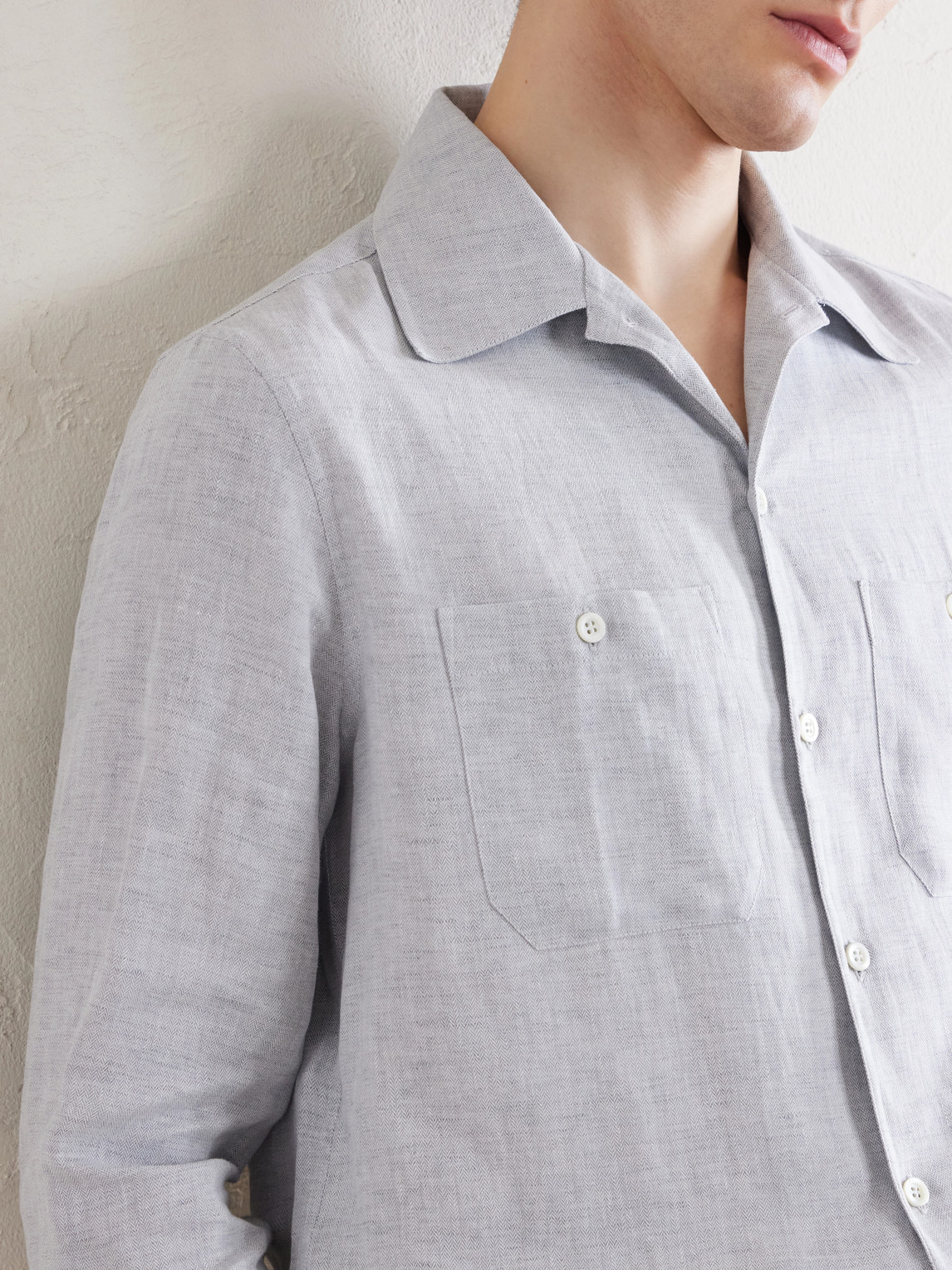 Hemp, Linen And Cotton-Blend Shirt