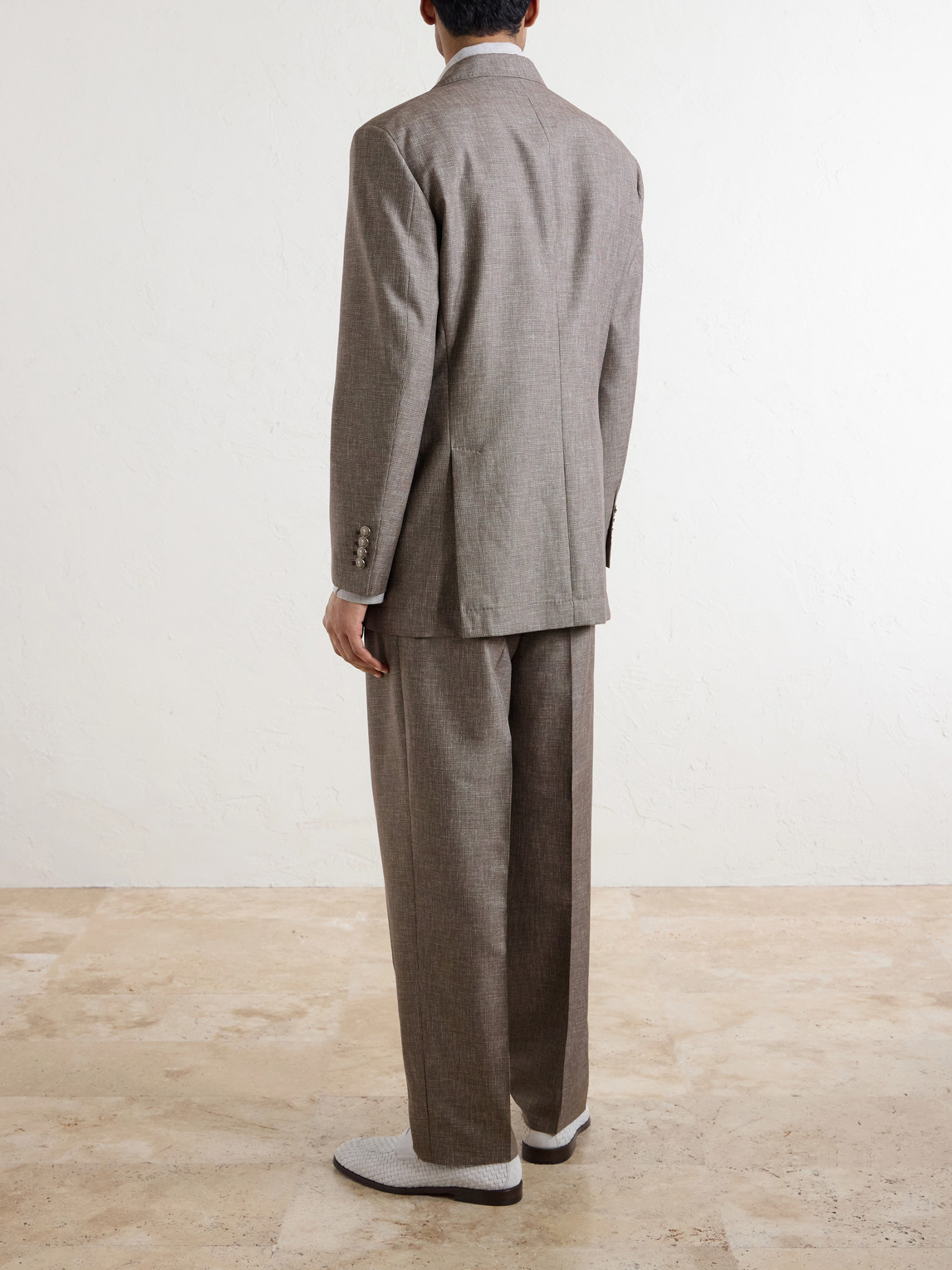  Brunello Cucinelli - Wool Suit Jacket - Men - Brown - It 46 