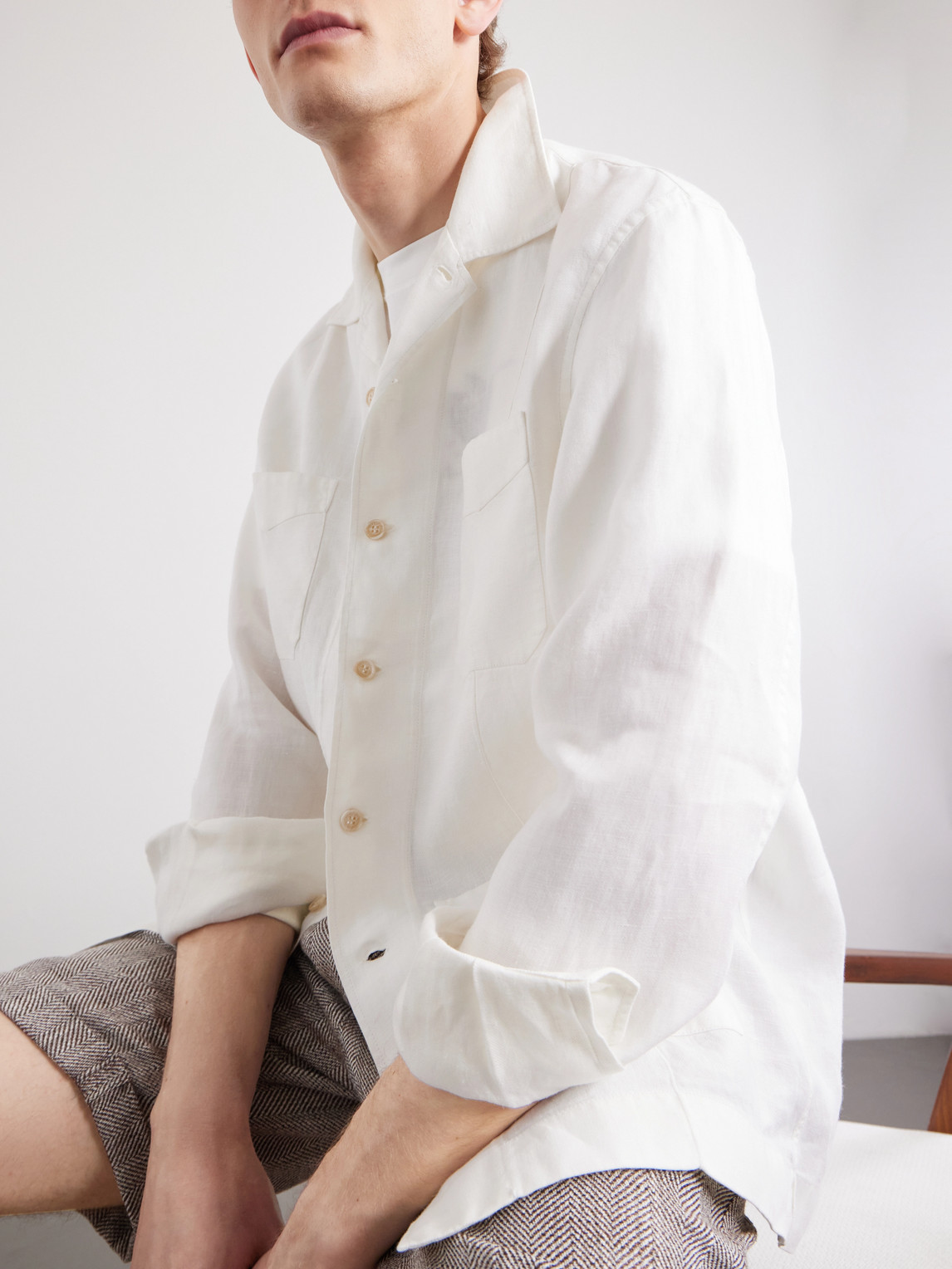 Guayabera Linen Overshirt