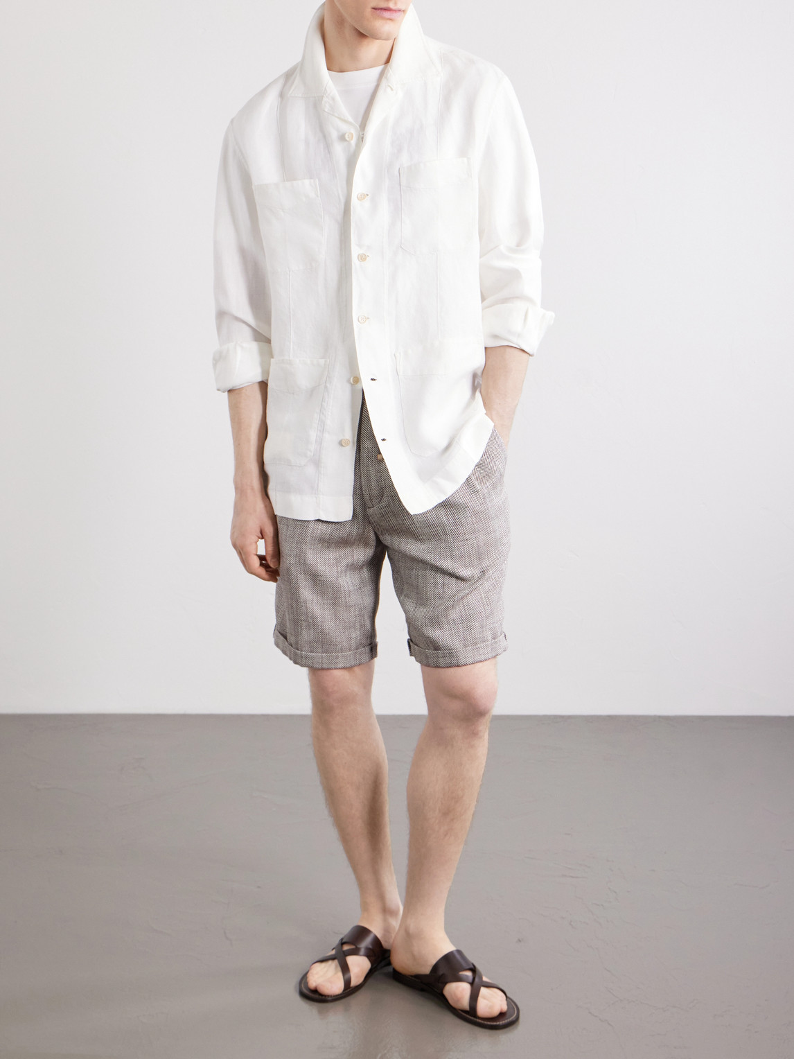 Guayabera Linen Overshirt