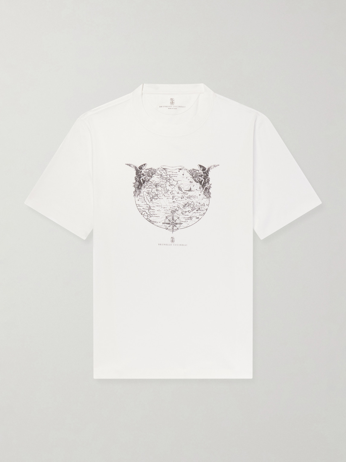 Brunello Cucinelli Logo-Print Cotton-Jersey T-Shirt - Men