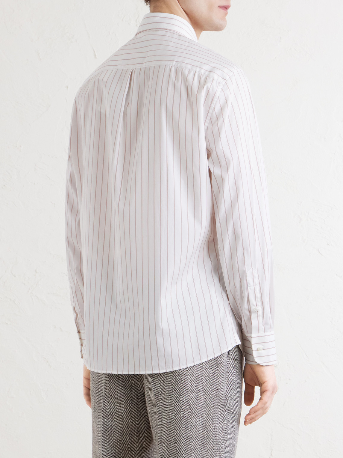 Striped Cotton-Poplin Shirt