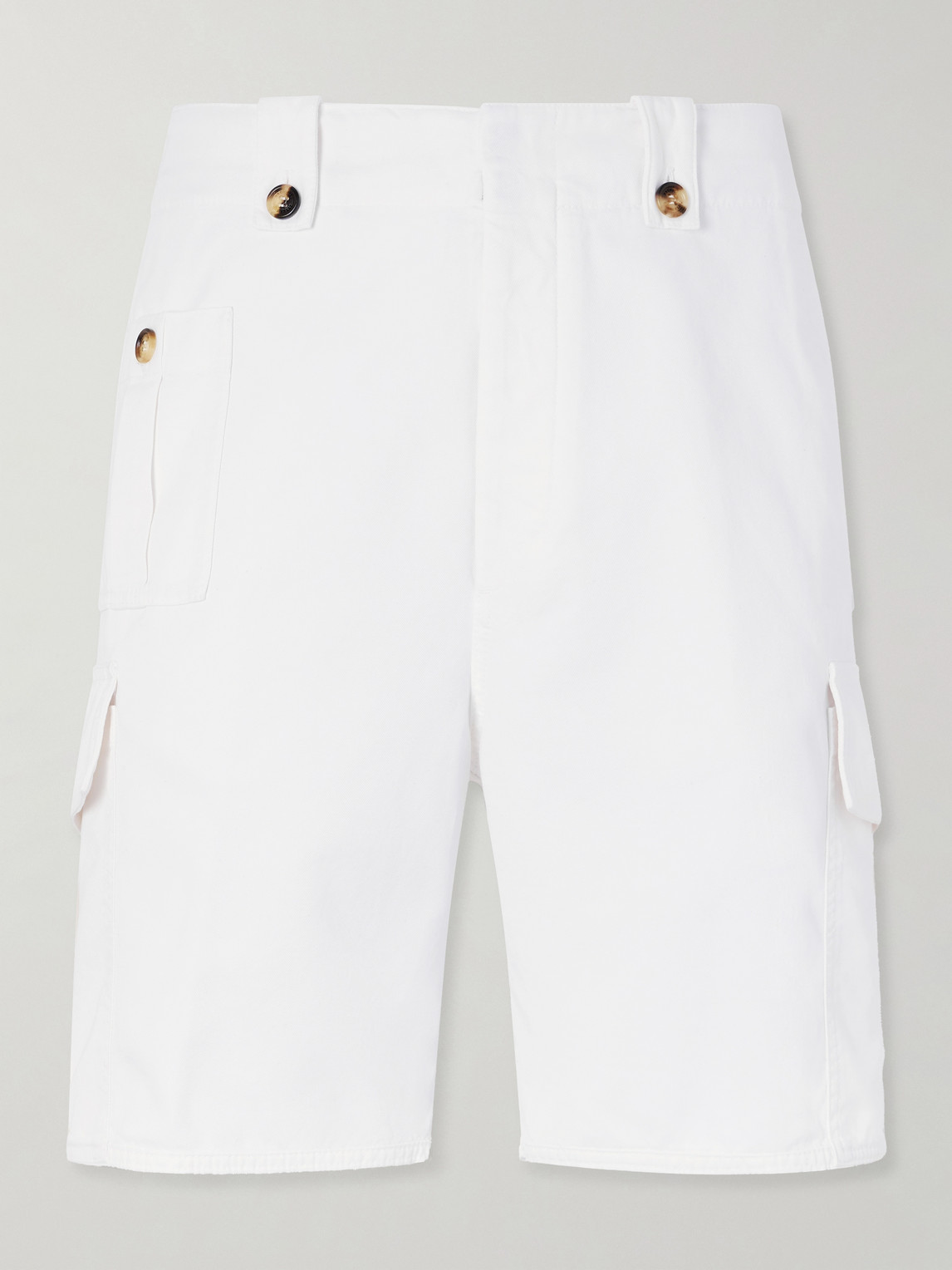 Brunello Cucinelli Straight-Leg Cotton-Twill Cargo Shorts IT 44