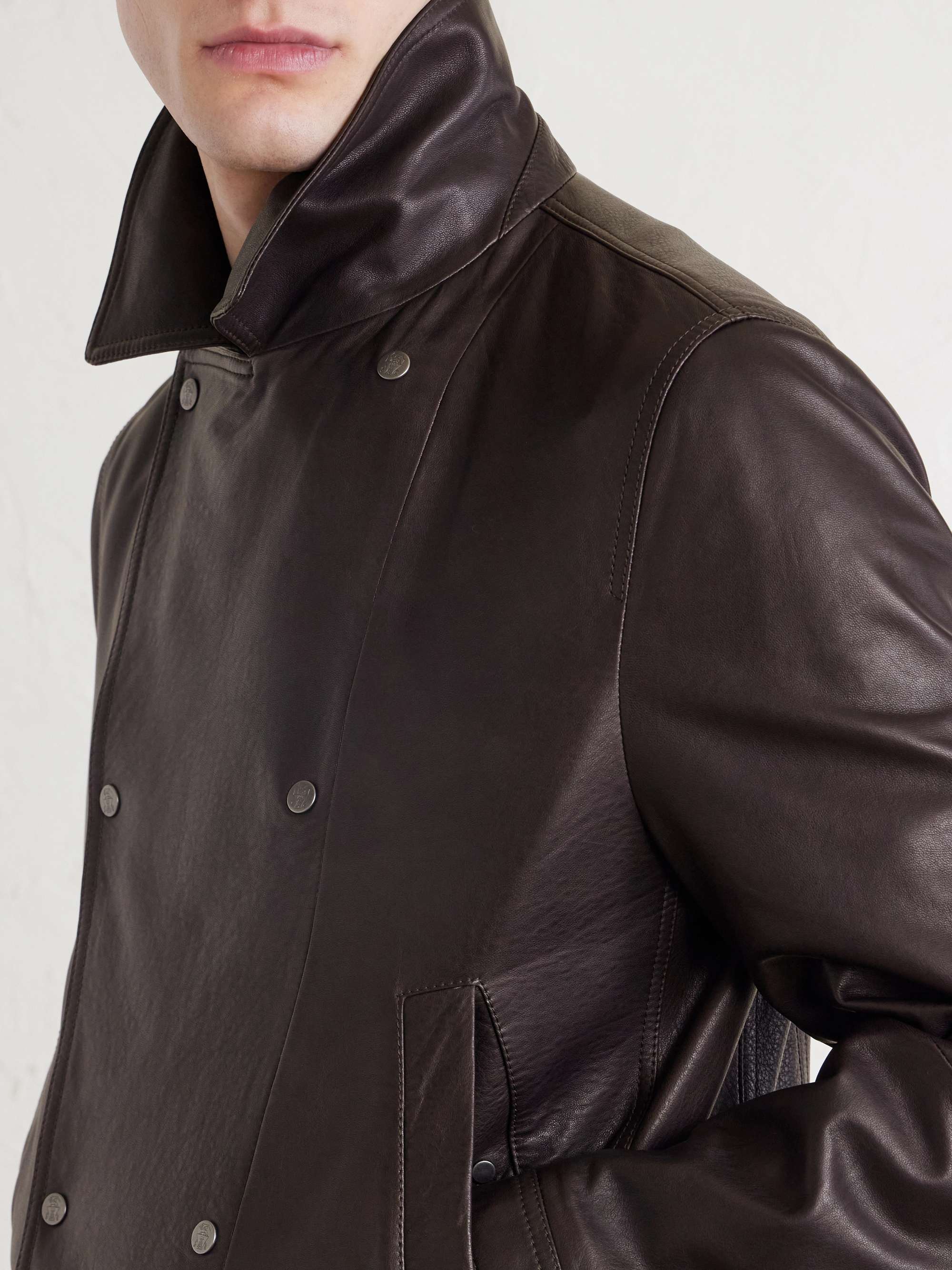 BRUNELLO CUCINELLI Leather Jacket for Men | MR PORTER