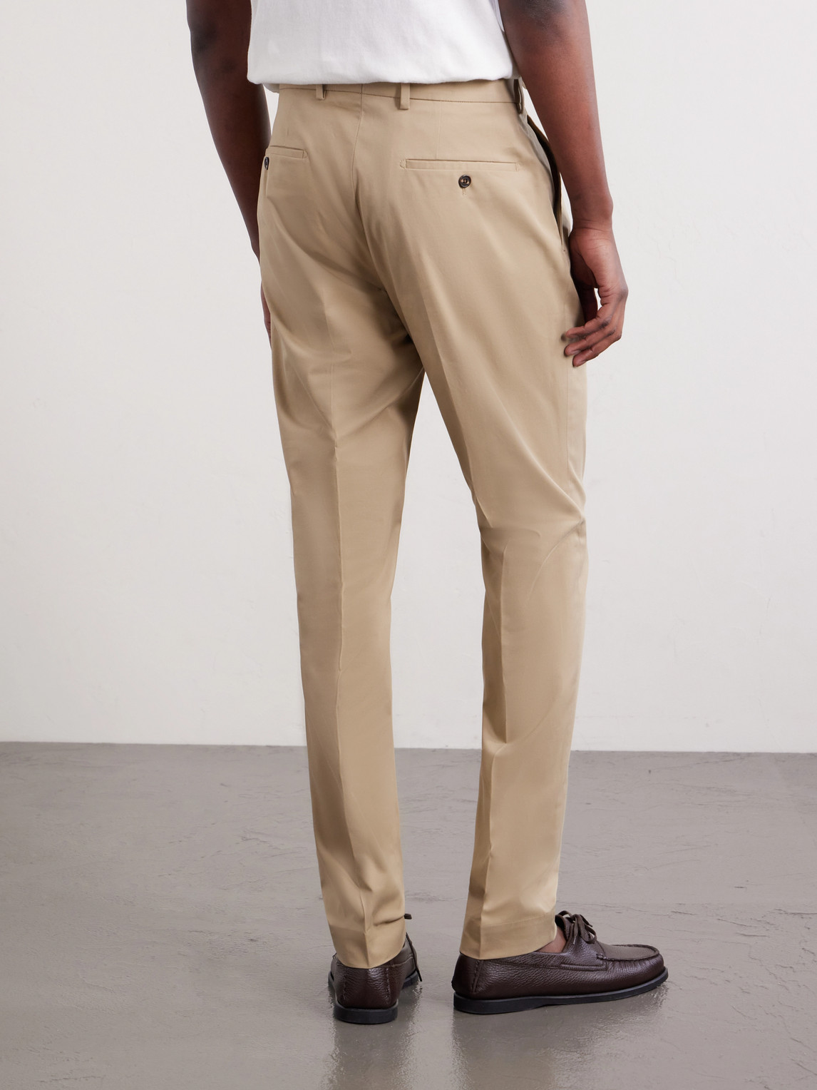  Slowear - Tapered Stretch-cotton Trousers - Men - Neutrals - It 44 