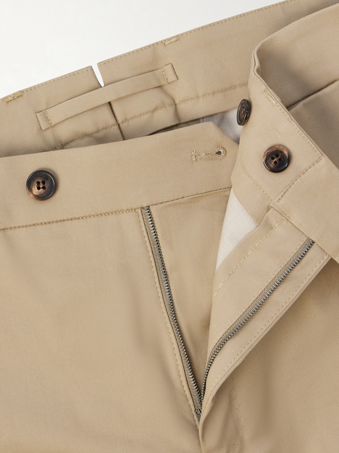 Tapered Stretch-Cotton Trousers
