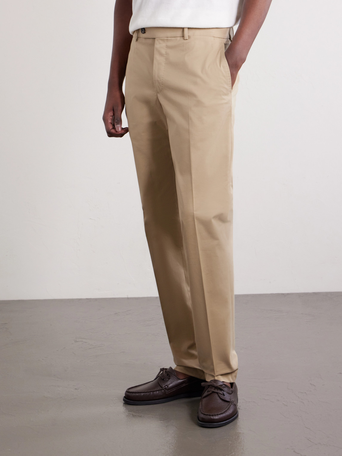  Slowear - Tapered Stretch-cotton Trousers - Men - Neutrals - It 44 