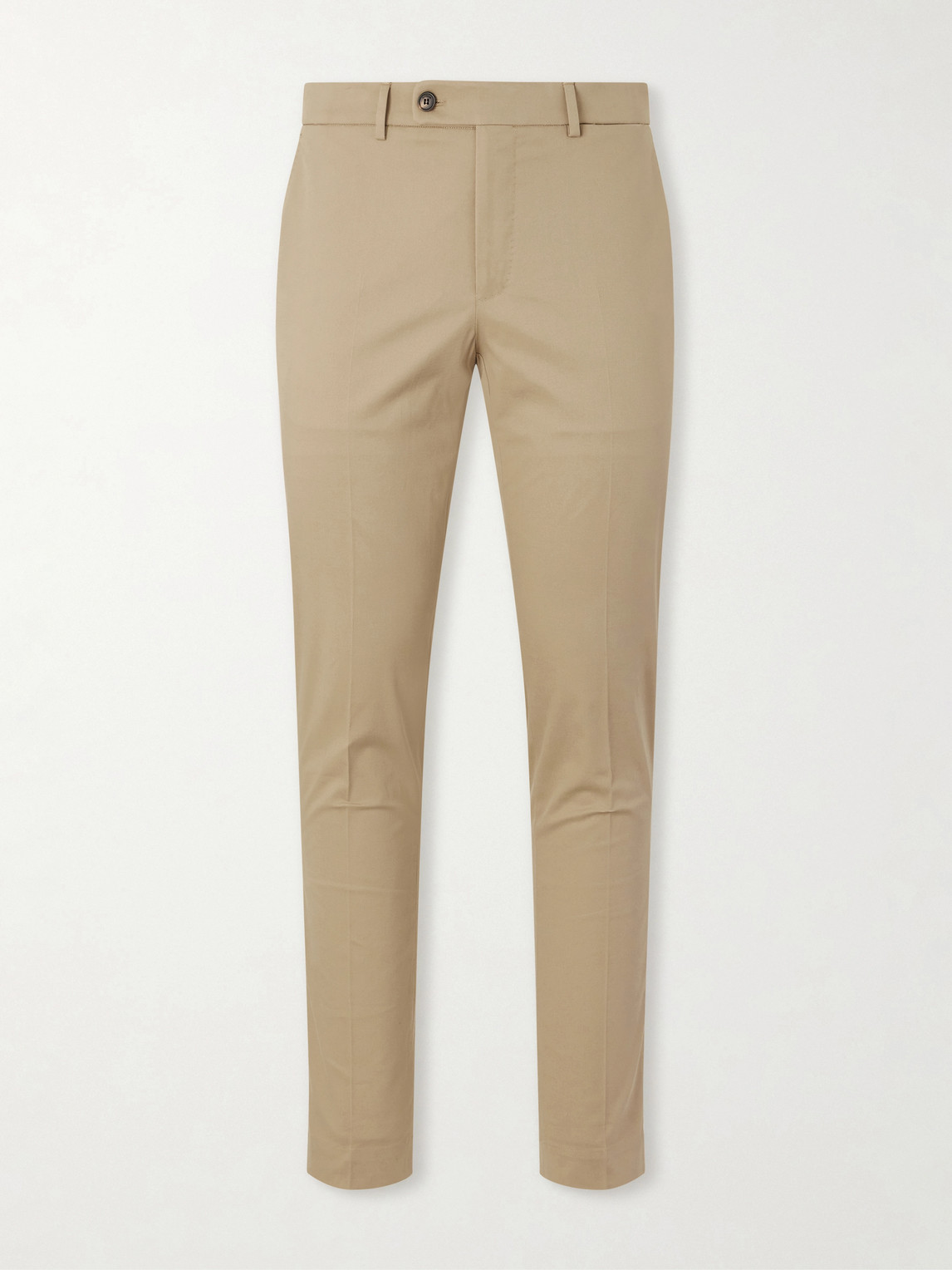 Slowear Tapered Stretch-cotton Trousers In Brown