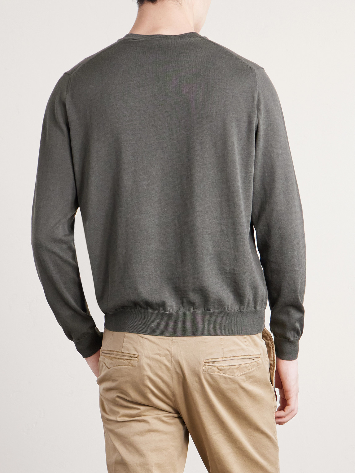 Cotton And Silk-Blend Sweater