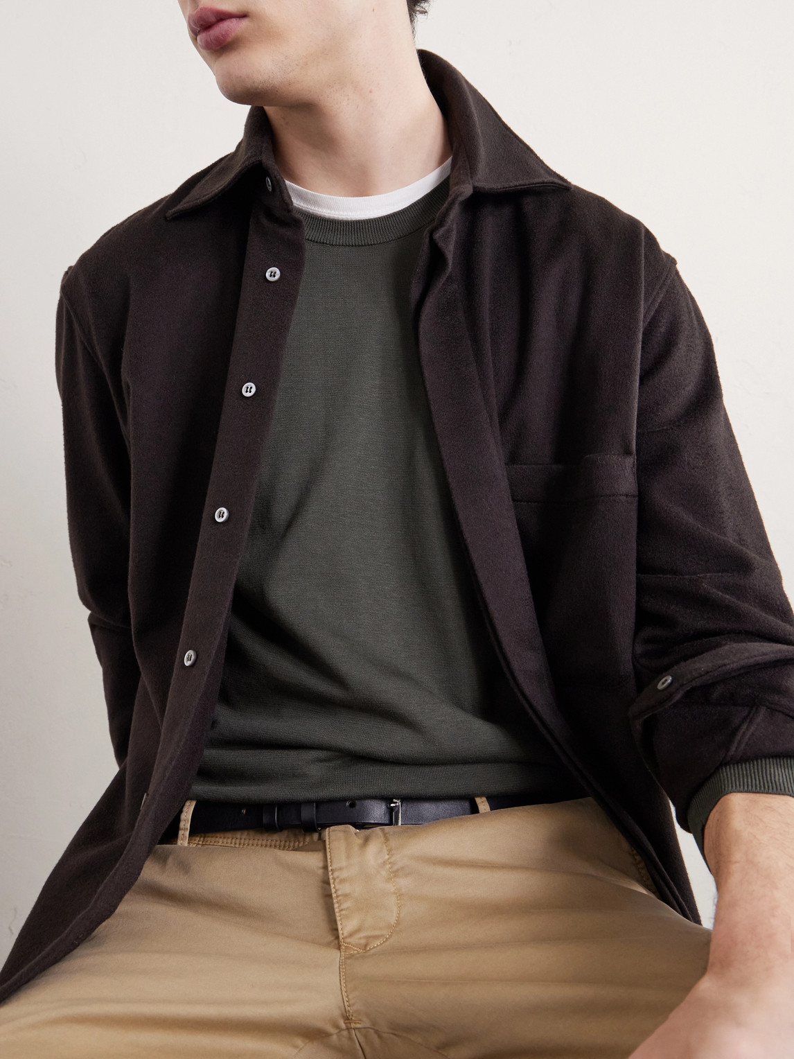Cotton And Silk-Blend Sweater