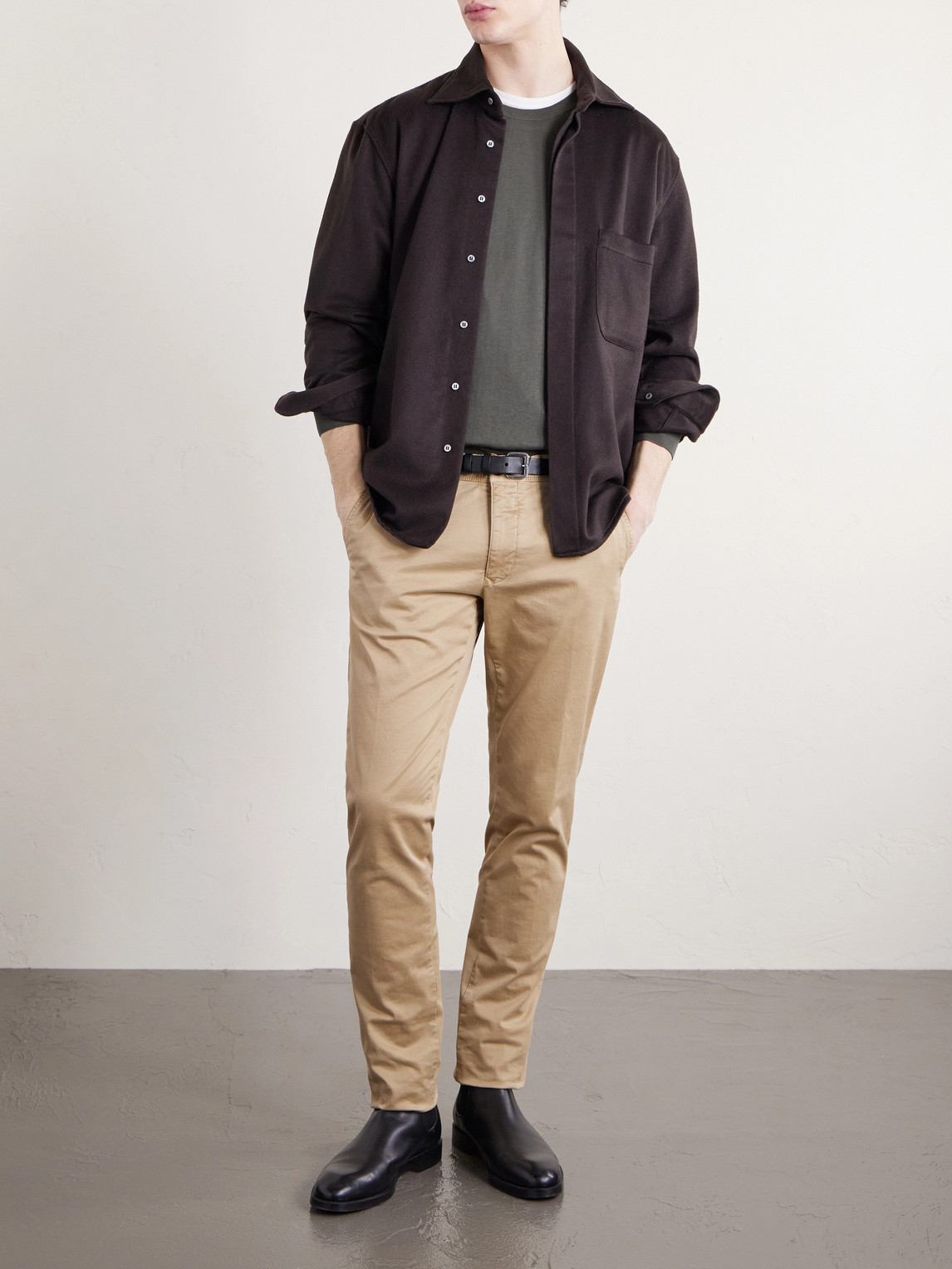 Cotton And Silk-Blend Sweater