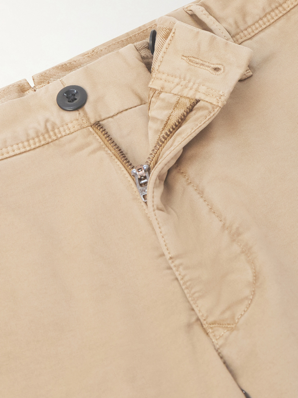 Tapered Stretch-Cotton Gabardine Trousers Slim-Fit