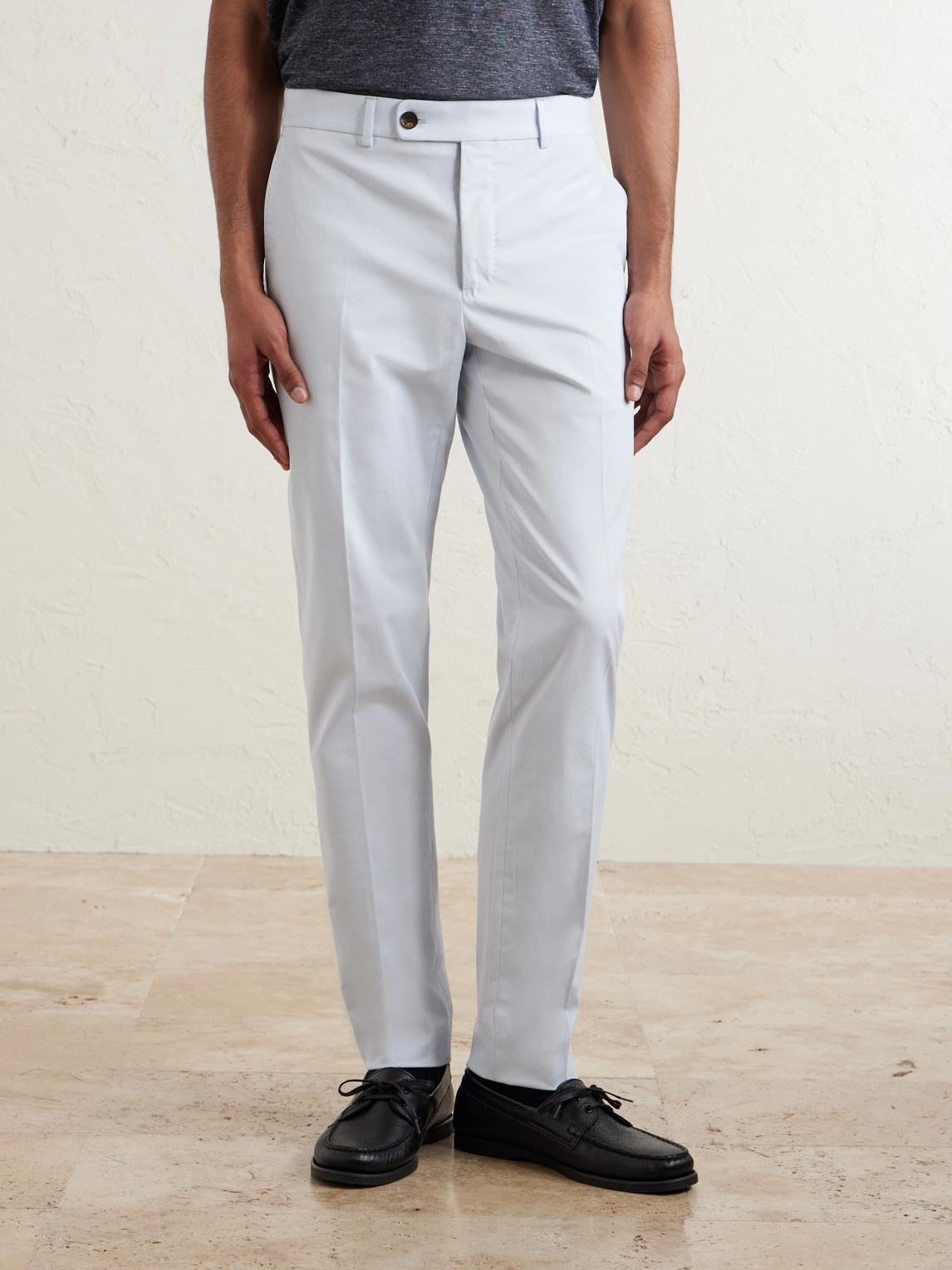  Slowear - Tapered Stretch-cotton Trousers - Men - Blue - It 44 