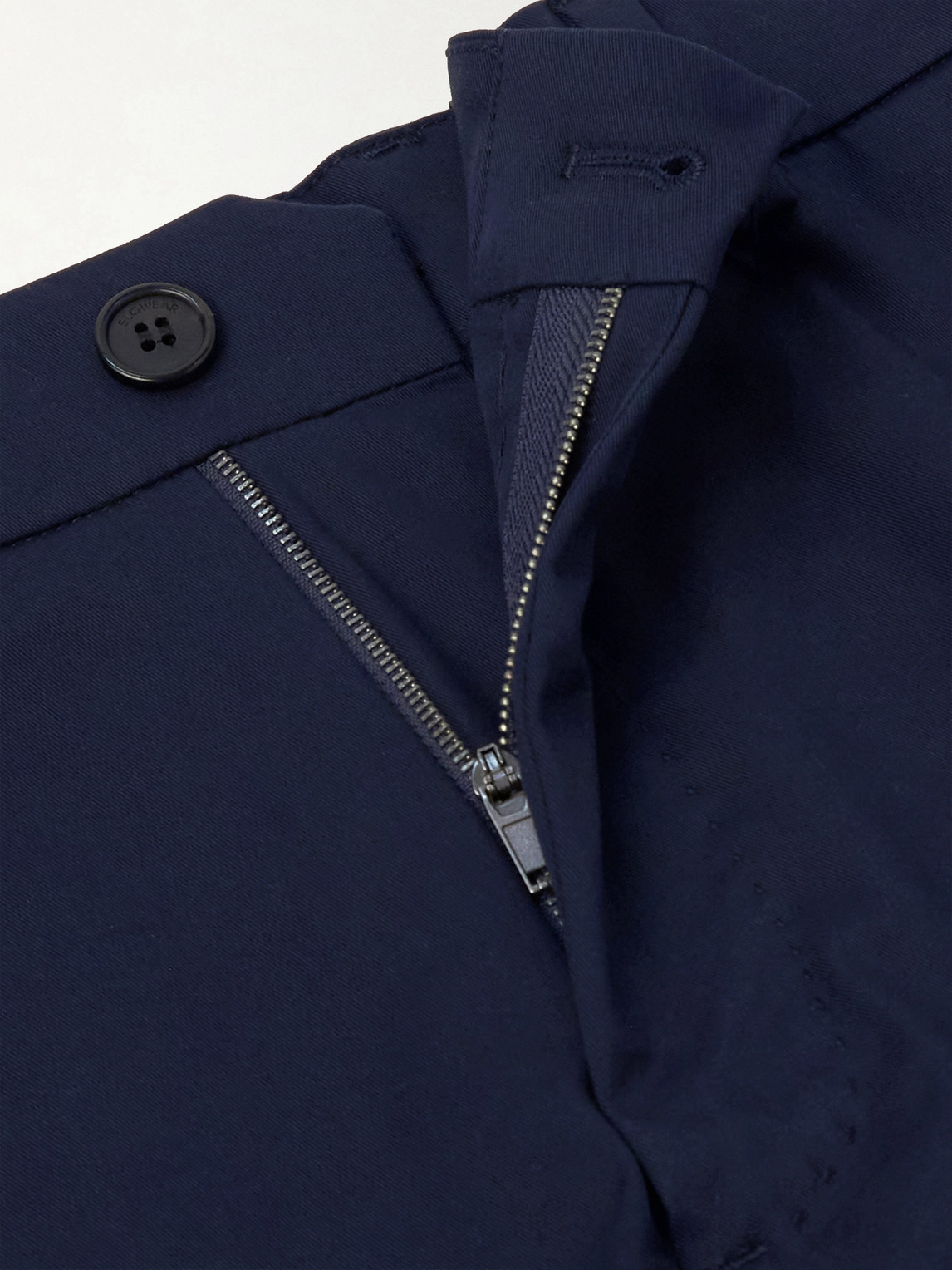 Tapered Stretch-Cotton Trousers