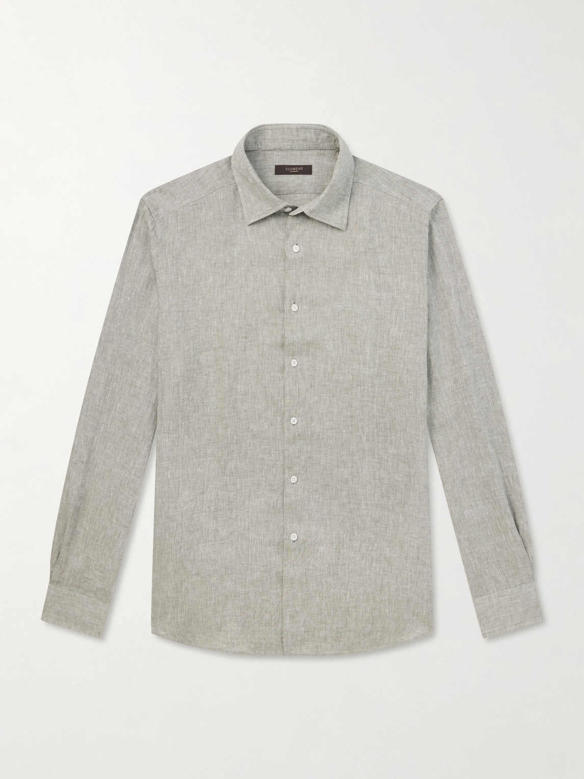 Slowear Linen Shirt In Gray