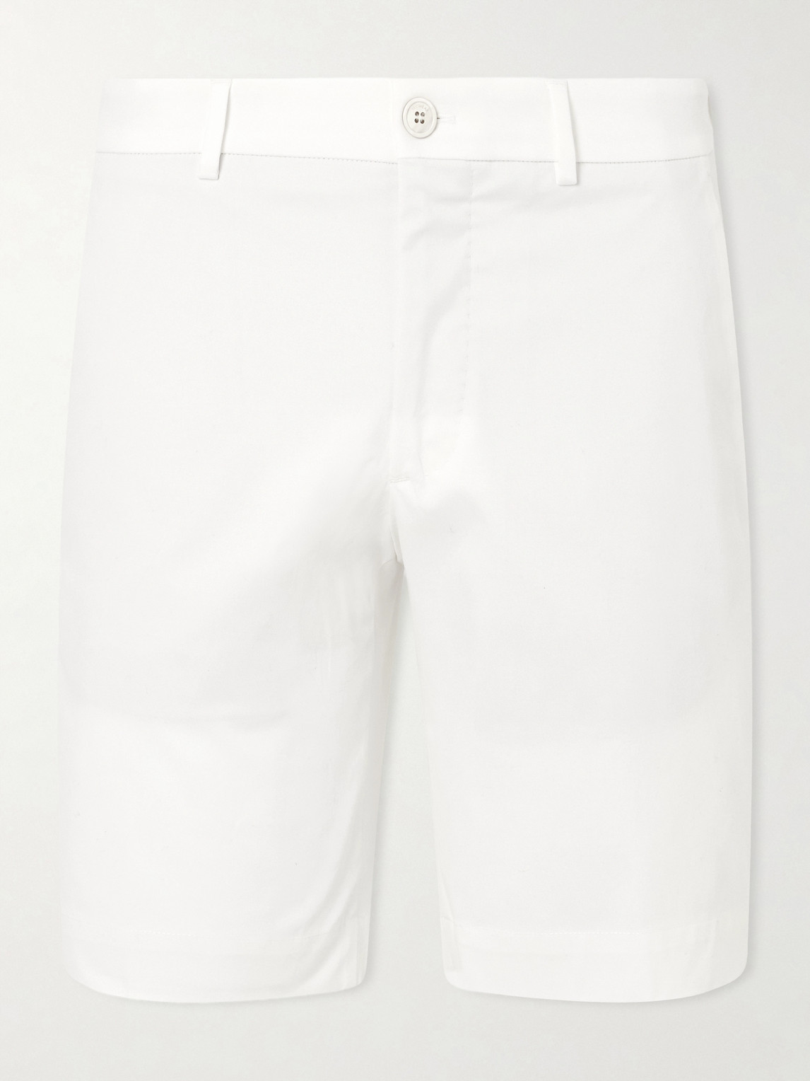 Slowear Slim-fit Cotton-blend Gabardine Chino Shorts In White
